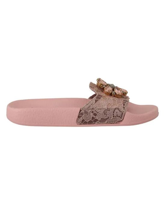 Dolce & Gabbana o1y0925 Slippers in Pink Size US 4 / IT 34 - 1 Thumbnail