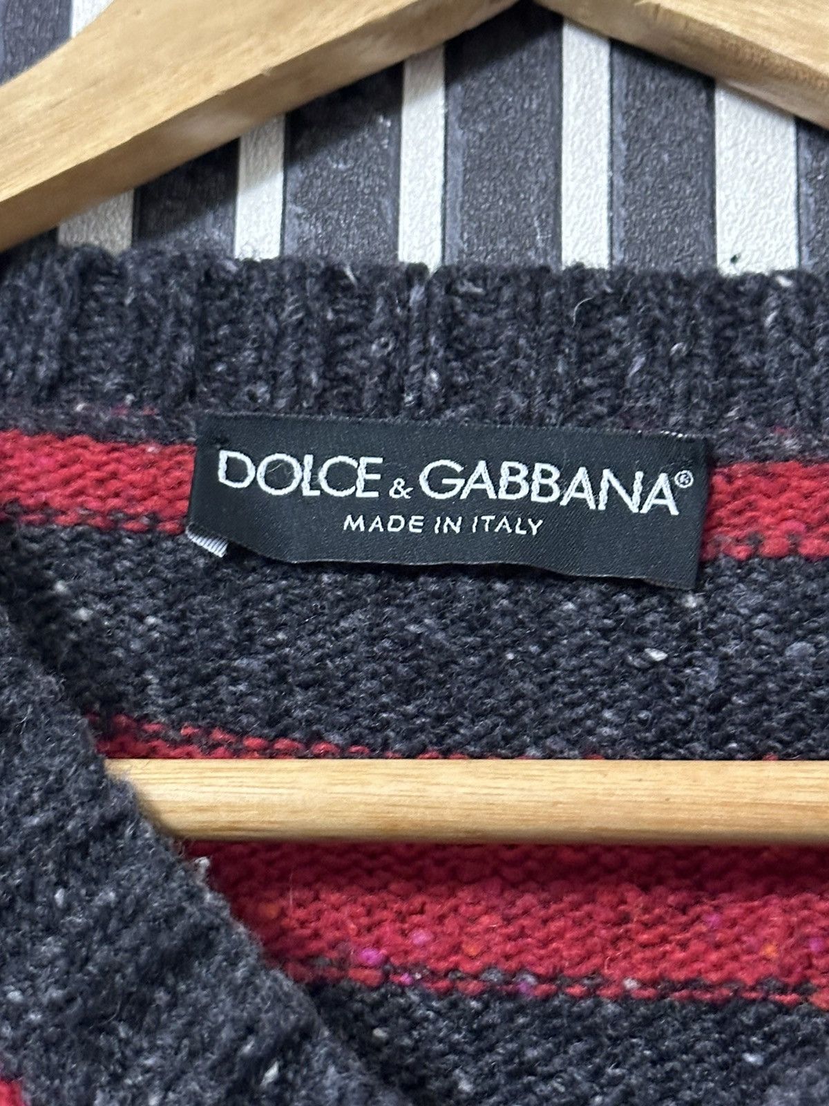 Dolce & Gabbana Dolce Gabbana “Freddy Krueger” Striped Wool Y2k Sweater Size US M / EU 48-50 / 2 - 5 Thumbnail