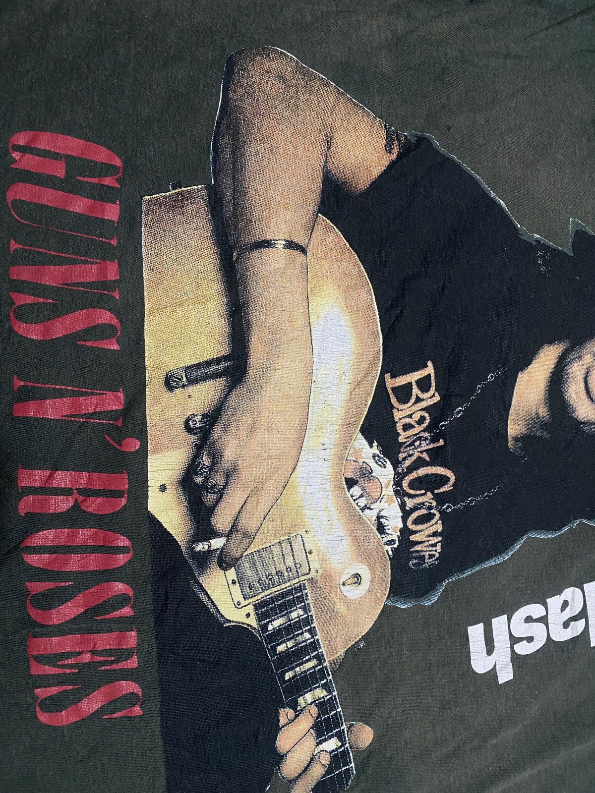 Band Tees Ultra rare khaki slash guns n roses band tee 90s Size US M / EU 48-50 / 2 - 4 Thumbnail