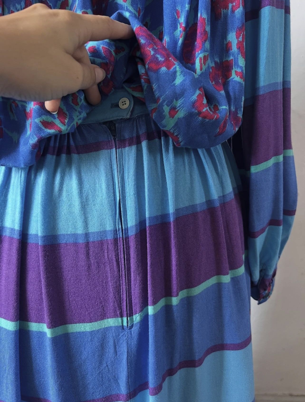 Other Vintage 1970s Anastasia set blouse skirt Francois Viannay Size M / US 6-8 / IT 42-44 - 10 Thumbnail