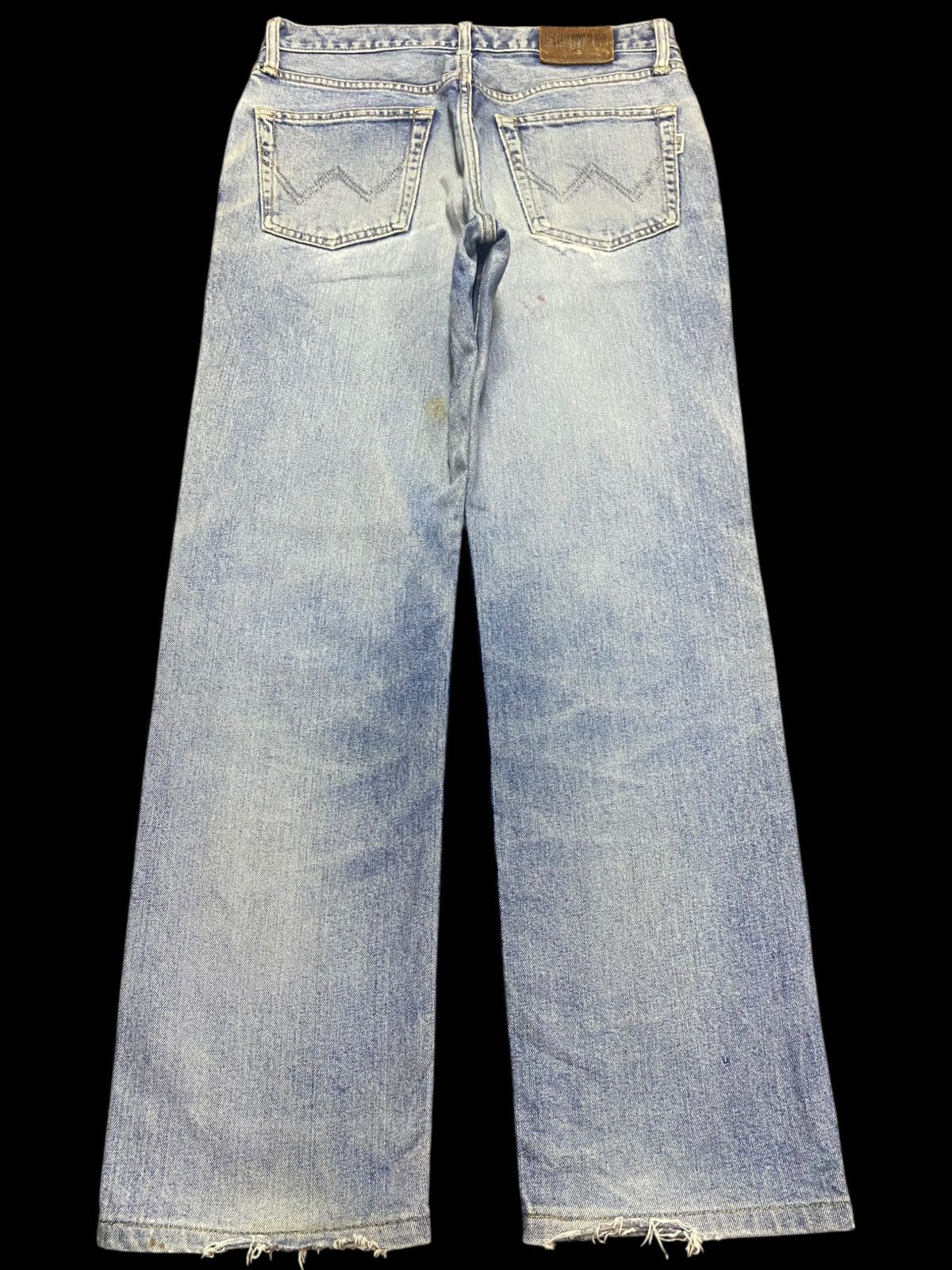 Junya Watanabe Vintage Edwin 403 Japan Faded Wash Distressed Denim Jeans Size US 30 / EU 46 - 2 Thumbnail