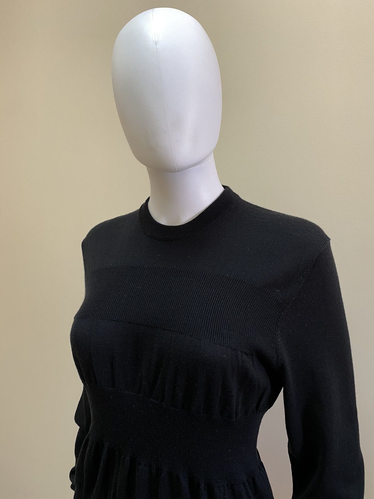 Other T/SEHNE Womens Black Knit Wool Sweater Size 46 Size L / US 10 / IT 46 - 5 Thumbnail
