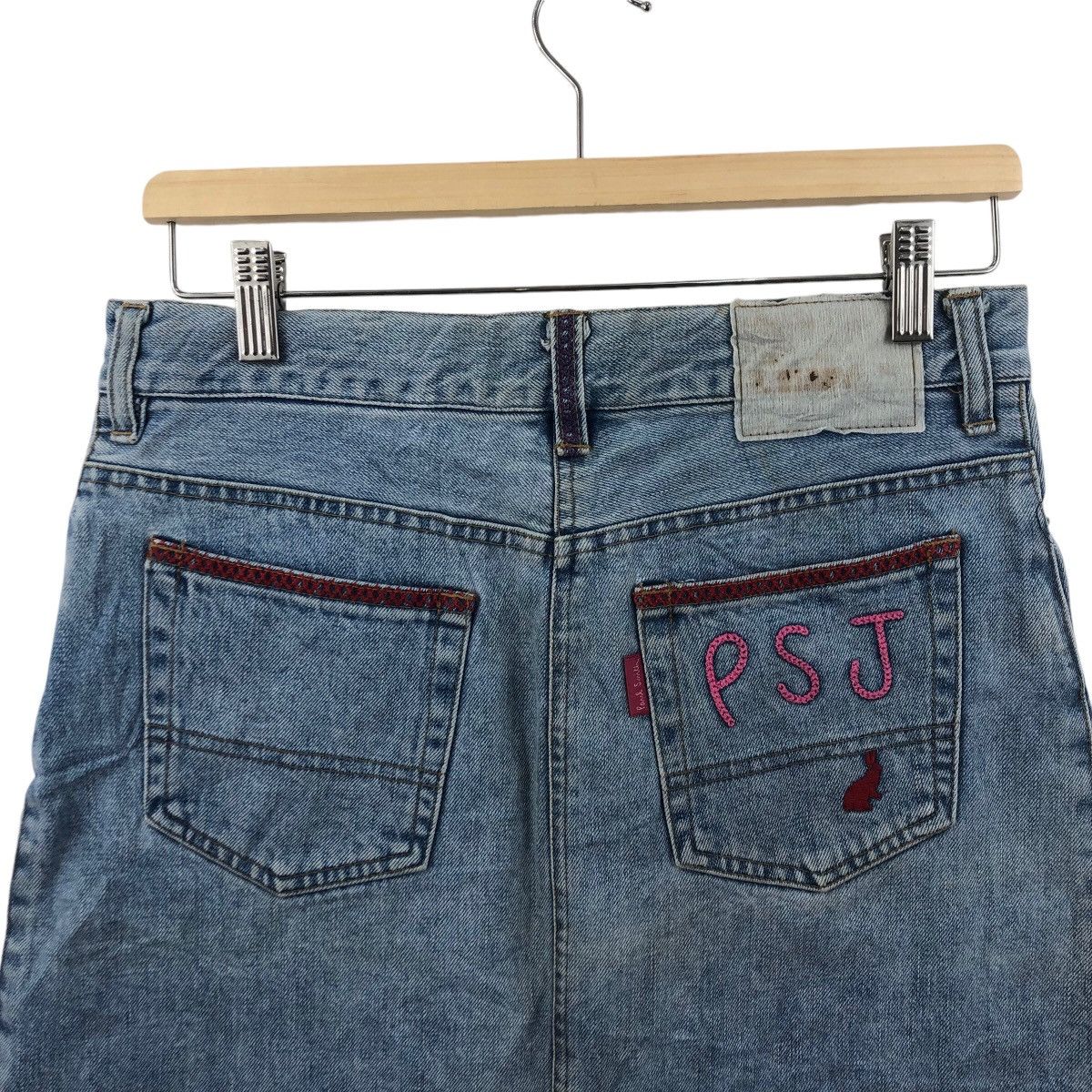 Paul Smith PAUL SMITH Jeans Skirt Embroidery Flowers Logo Size 30" / US 8 / IT 44 - 6 Thumbnail