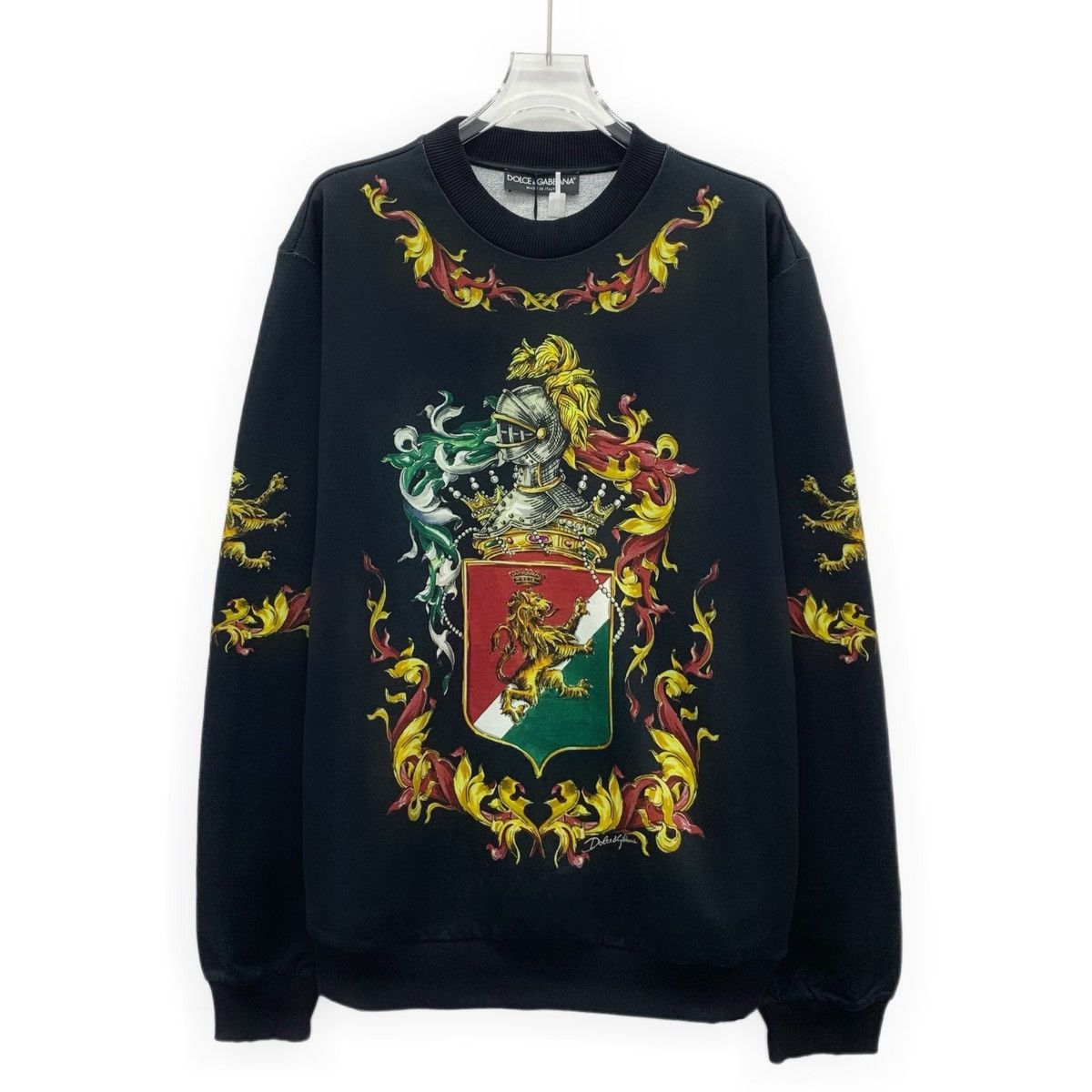 Dolce & Gabbana Dolce Gabbana Knight Court Long Sleeve Sweatshirt K26WX Size US L / EU 52-54 / 3 - 1 Thumbnail