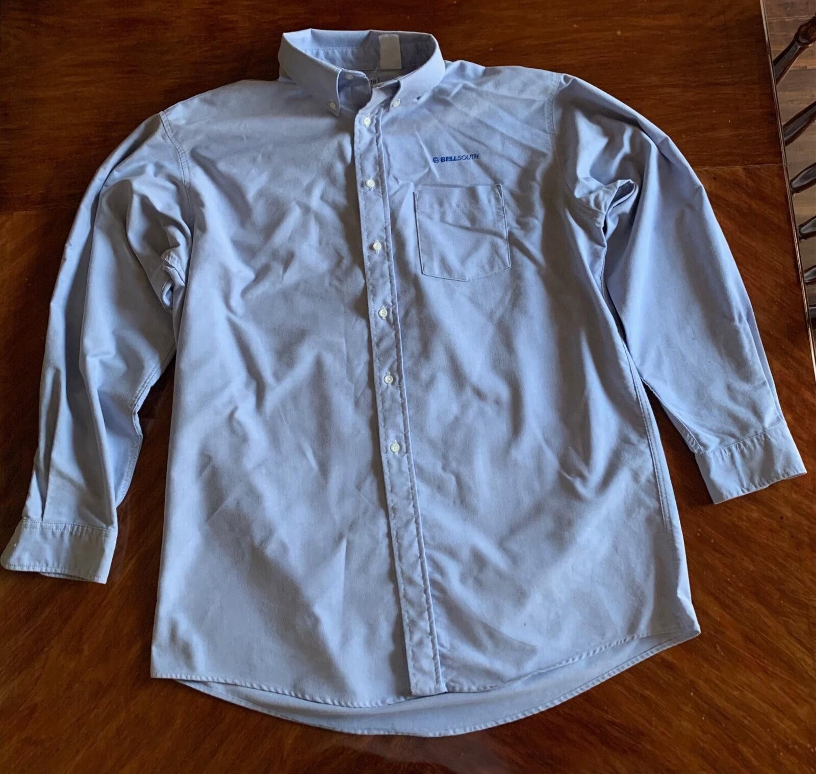 Other BellSouth XL Men's Light Blue Long Sleeve Button Up Shirt Size US XL / EU 56 / 4 - 1 Thumbnail