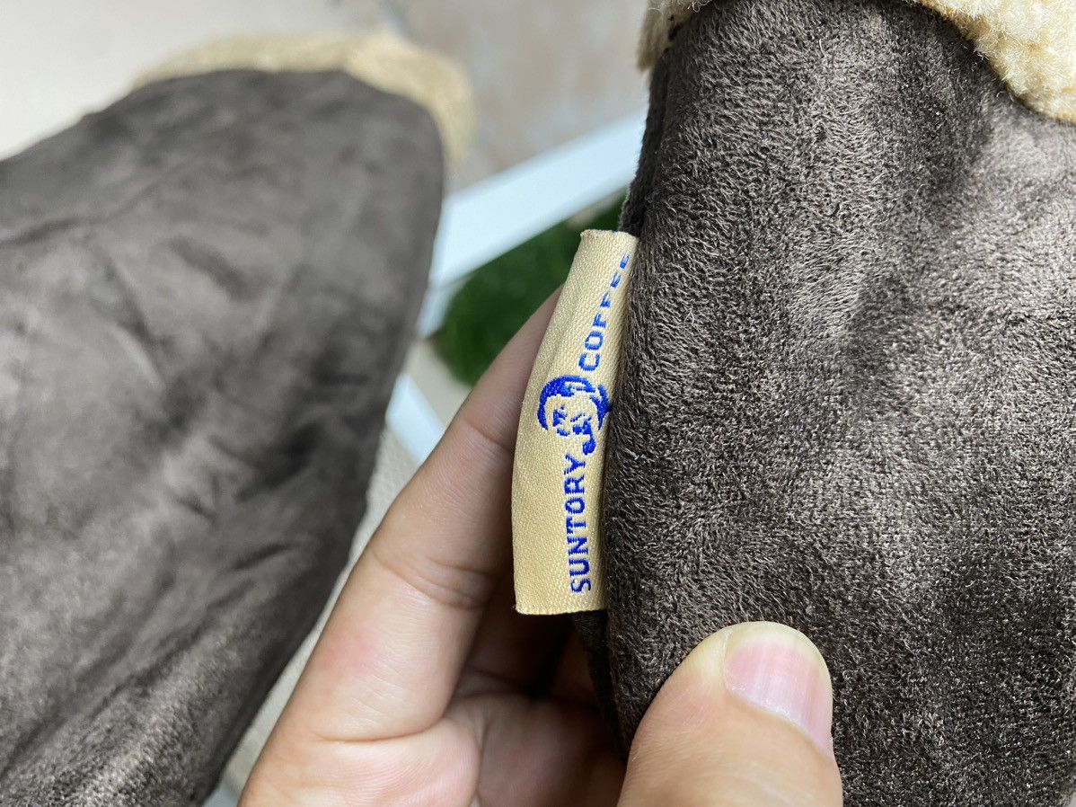 Vintage SUNTORY BOSS COFFEE Japanese Promo Suede Sherpa Lined Jacket Size US M / EU 48-50 / 2 - 7 Thumbnail
