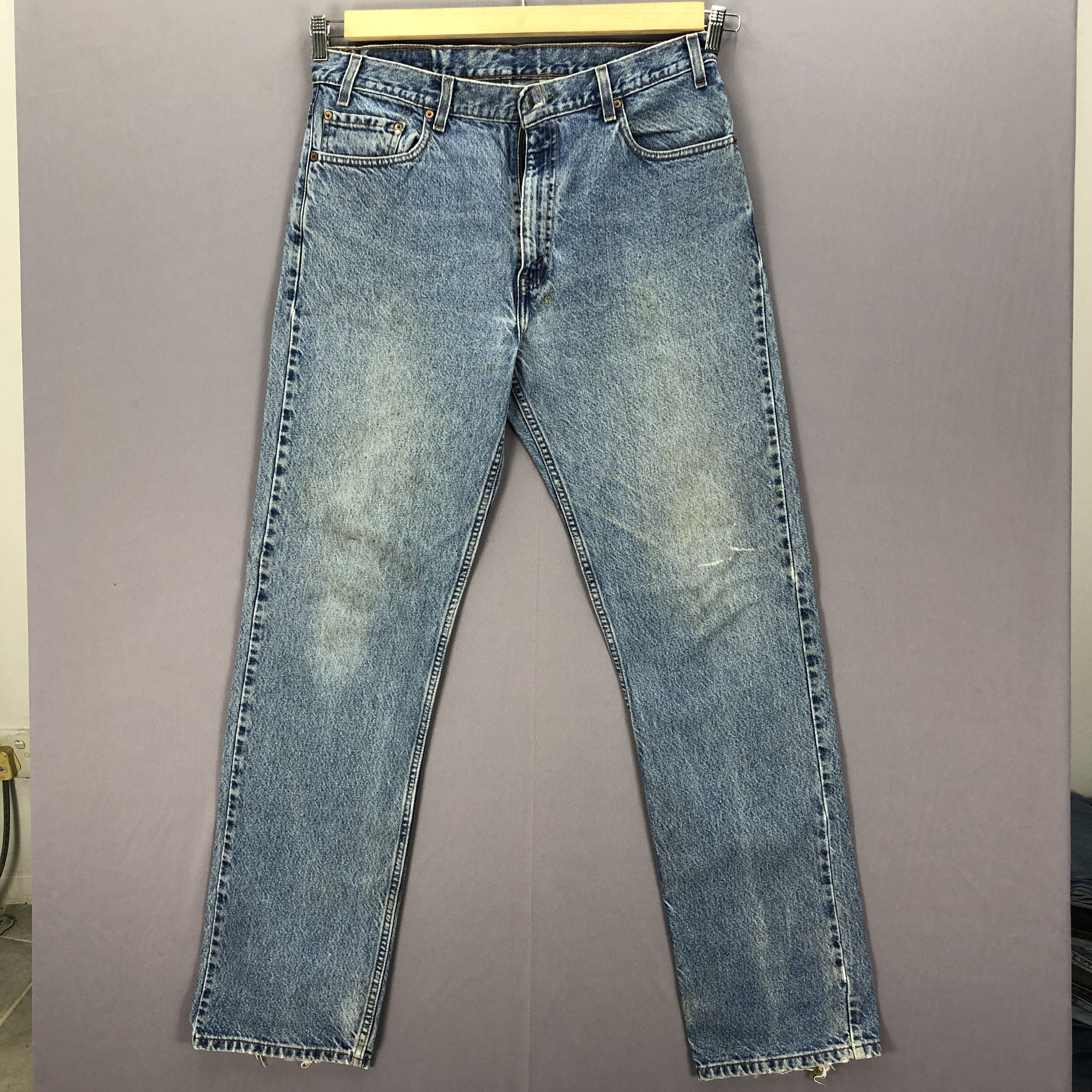 Levi's × Vintage Vintage Levis Stonewash Jeans Levi's Faded Light Wash Denim Size US 34 / EU 50 - 1 Thumbnail