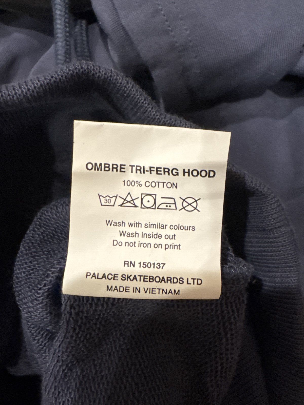 Palace Palace Ombre Triferg Navy Hoodie Size US S / EU 44-46 / 1 - 5 Thumbnail