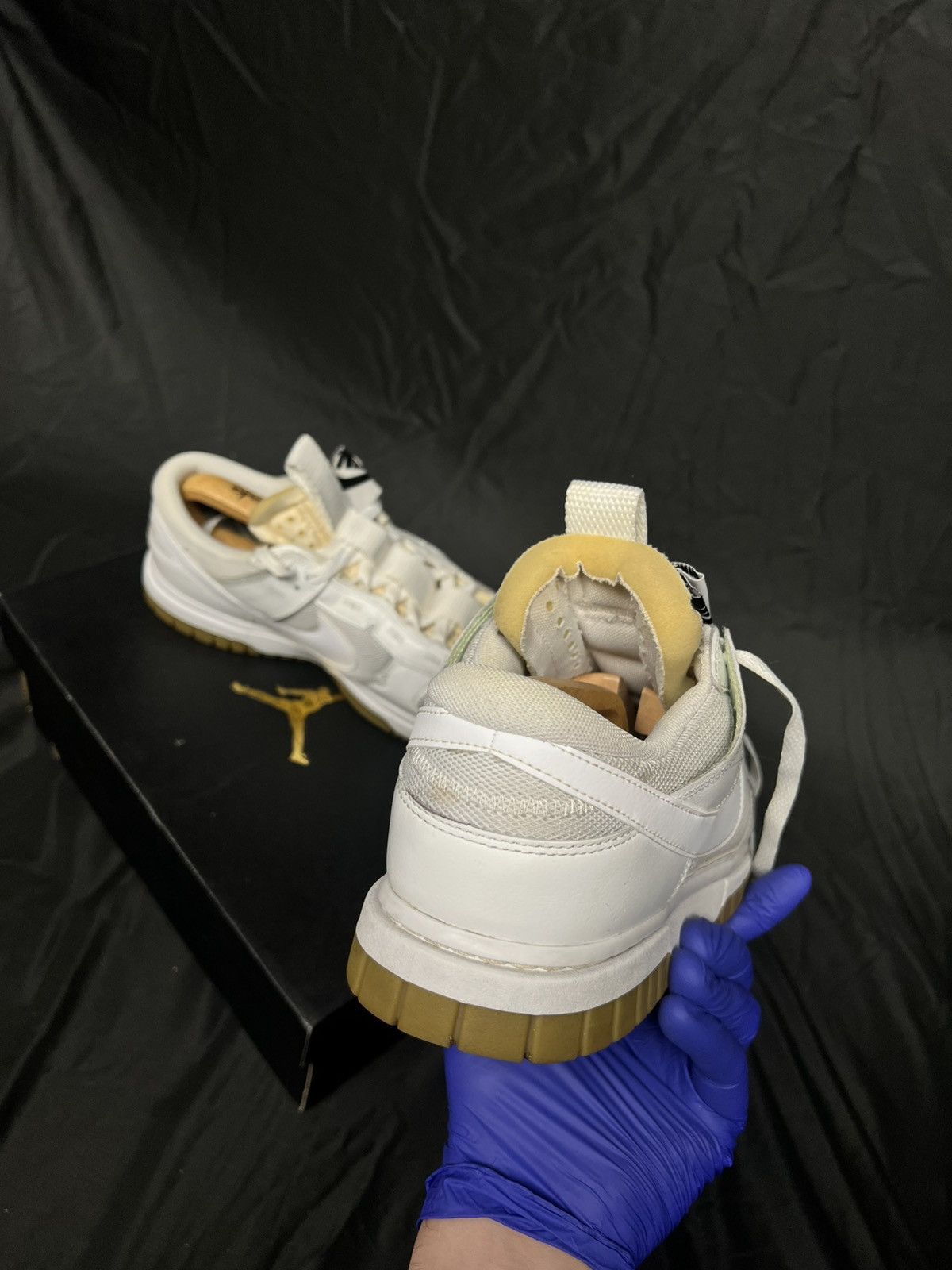 Nike Nike Dunk Low SE White / Sail Gum Retro Jumbo Size US 10 / EU 43 - 5 Thumbnail