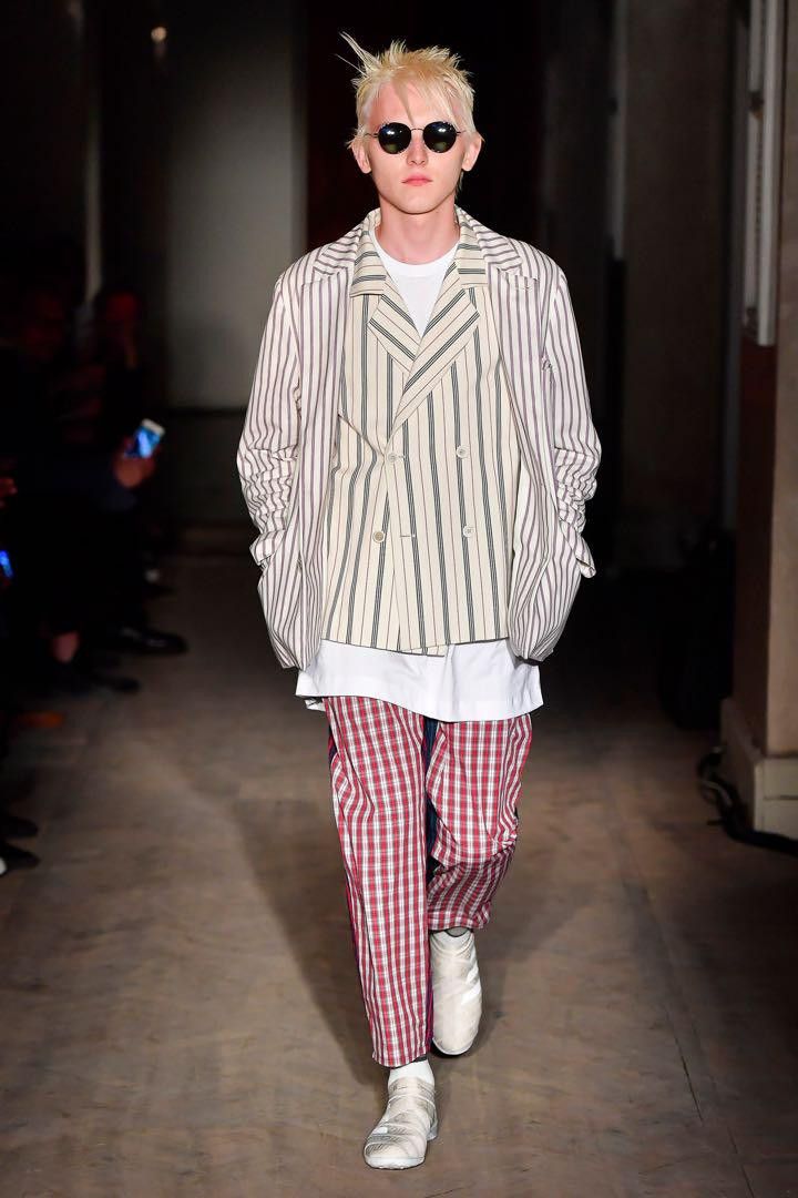 Gosha Rubchinskiy Gosha Rubchinskiy Double Layered Striped Blazer Size 38R - 1 Thumbnail