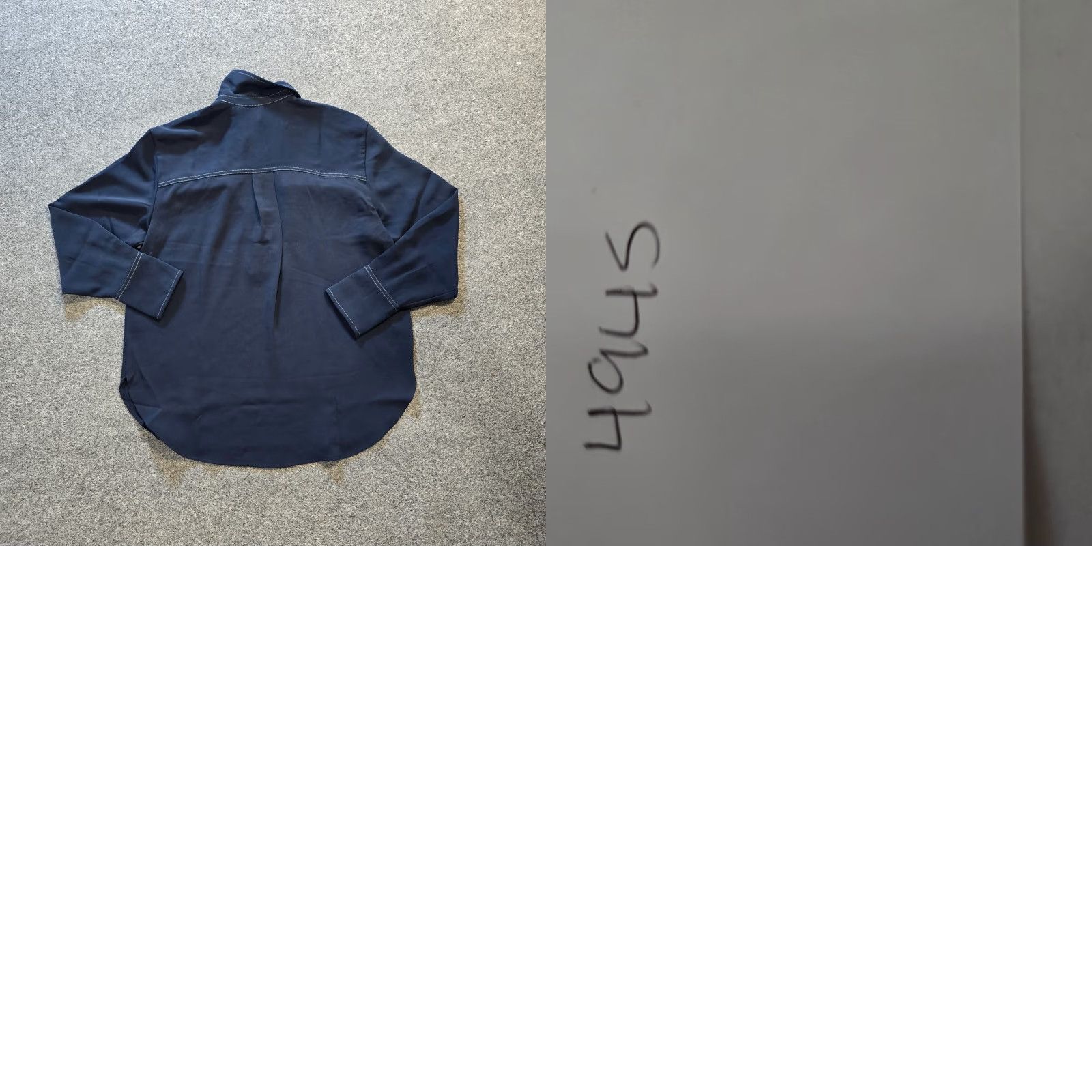 Madewell Madewell Blouse Womens Medium Blue Long Sleeve Collared Preppy Career Capsule Shirt Size M / US 6-8 / IT 42-44 - 8 Thumbnail