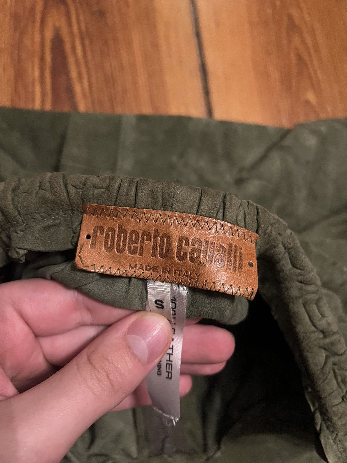 Roberto Cavalli × Vintage Roberto cavalli skirt 70’s vintage leather Size 26" / US 2 / IT 38 - 11 Thumbnail
