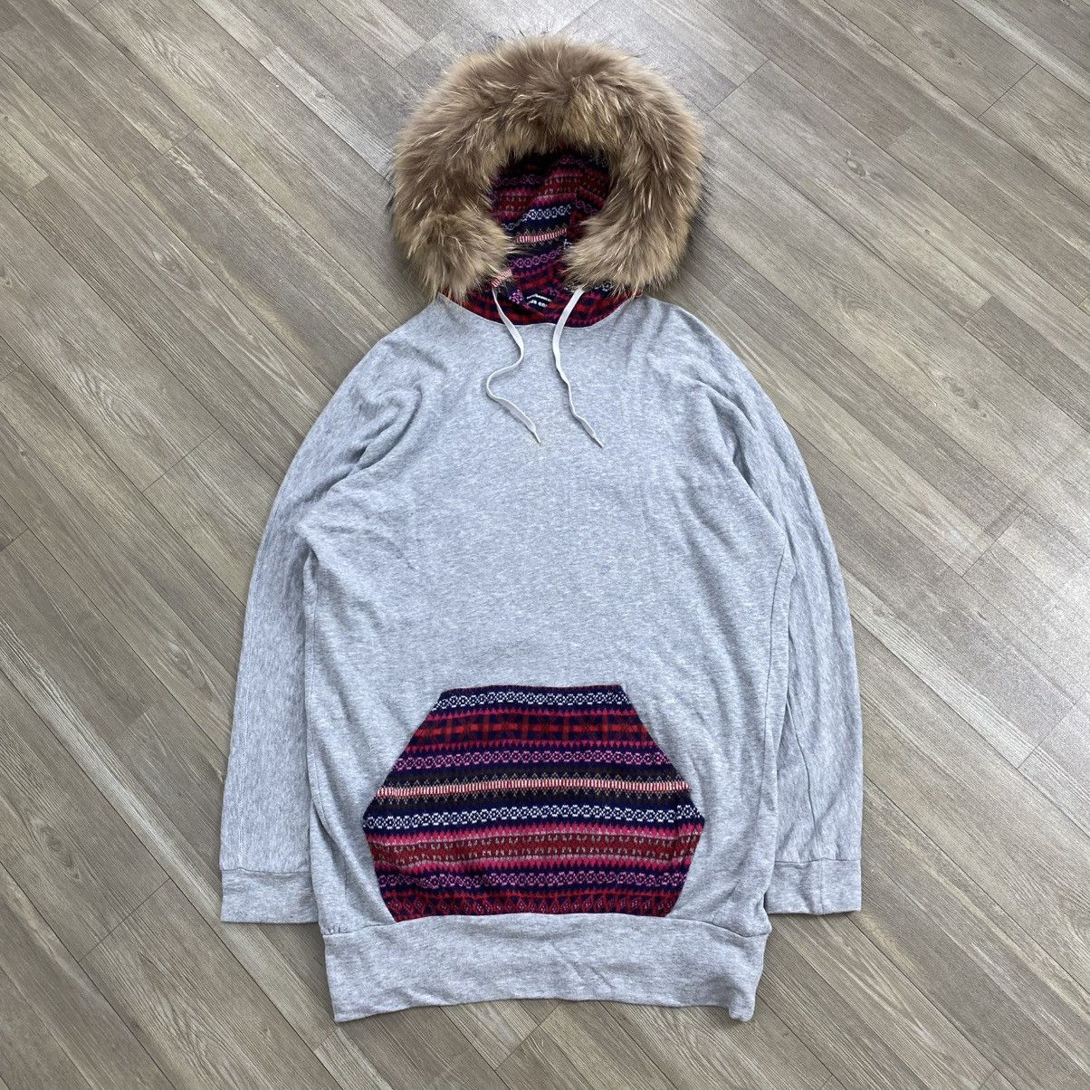 Issey Miyake 2000s Issey Miyake Mercibeaucoup Navajo Kmrii Lgb Fur Hoodie Size US L / EU 52-54 / 3 - 1 Thumbnail