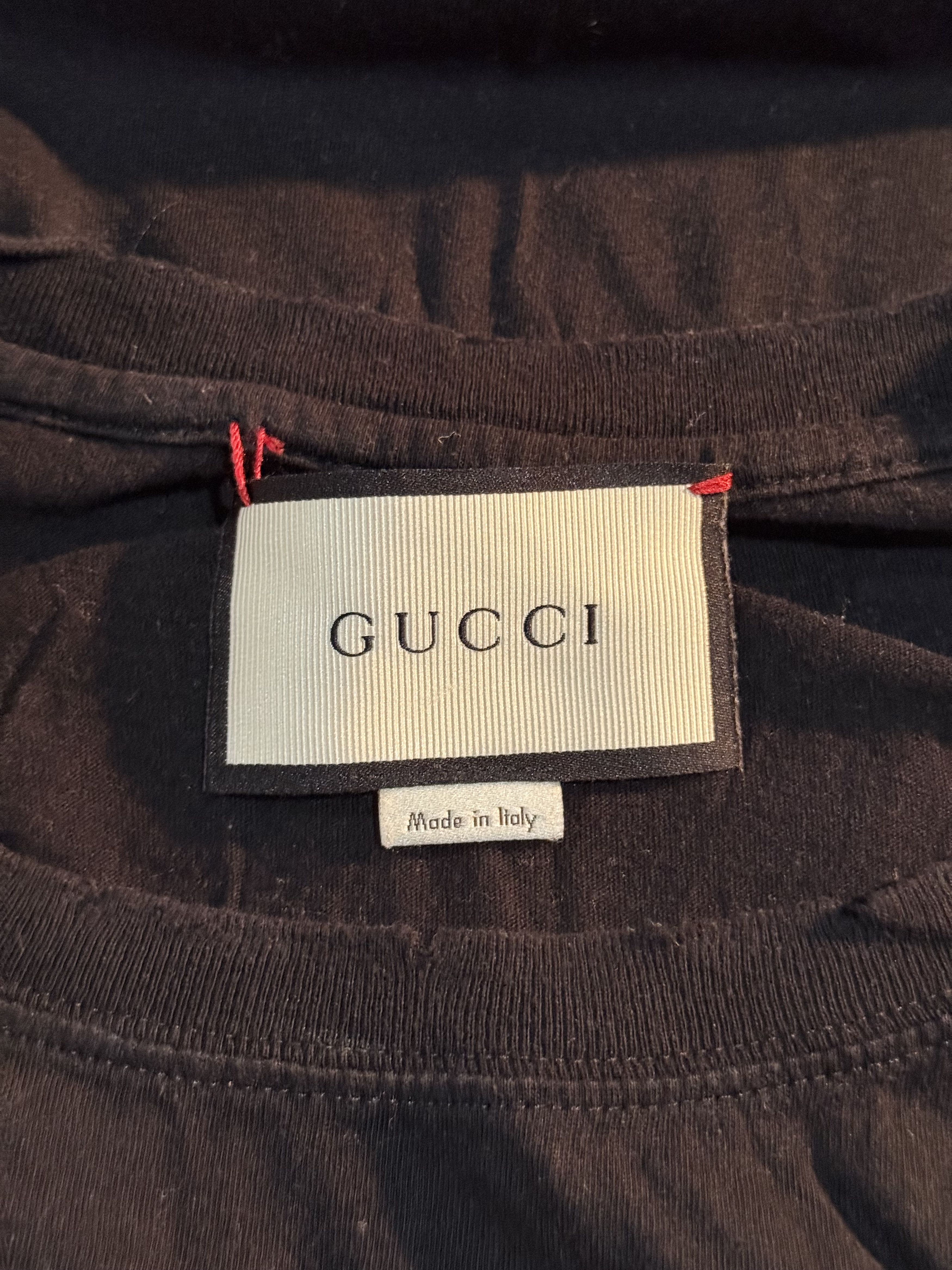 Gucci Gucci Vintage GG Logo Black Short Sleeve T-Shirt Size US XL / EU 56 / 4 - 7 Thumbnail