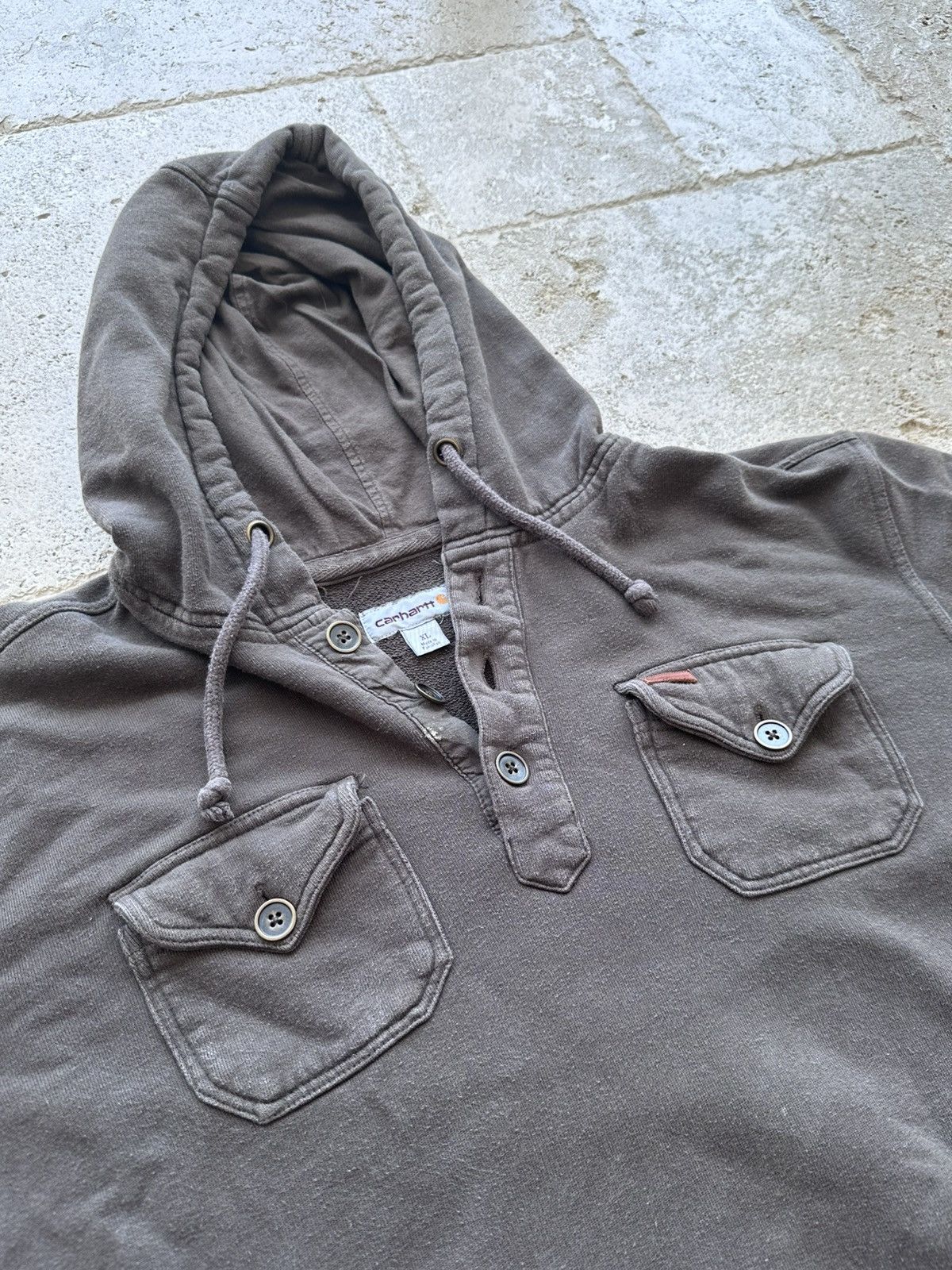 Carhartt Vintage Carhartt Popover Hoodie Size US XL / EU 56 / 4 - 1 Thumbnail