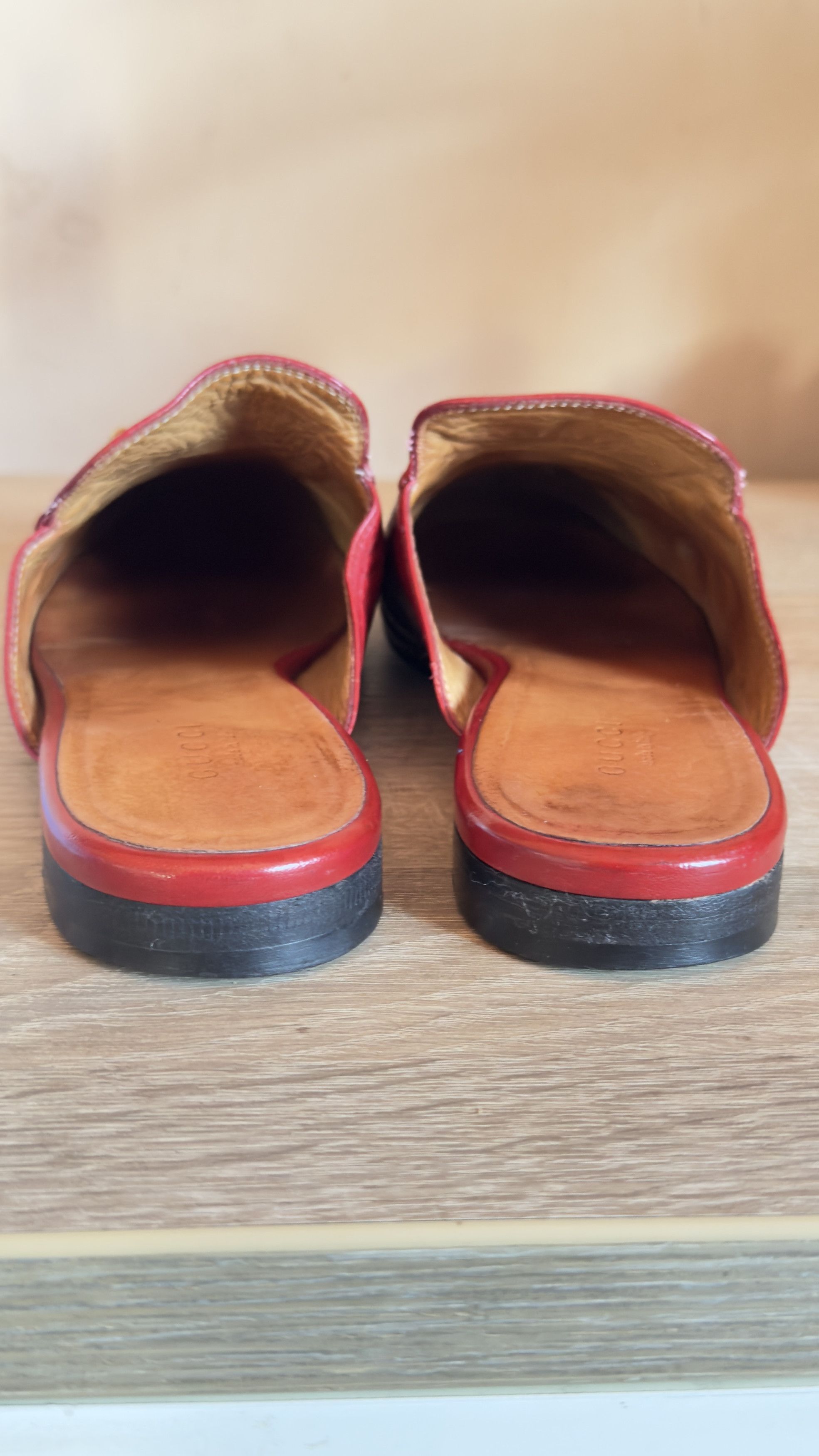 Gucci 🔥 Gucci clogs princetown horse red leather size 8 Us 38 eu Size US 8 / IT 38 - 11 Thumbnail