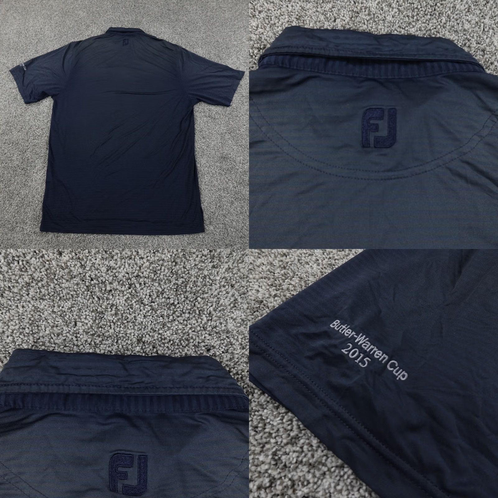 Footjoy FootJoy Polo Shirt Mens L Black Performance Four Bridges Butler Warren Golf Men Size US L / EU 52-54 / 3 - 8 Thumbnail