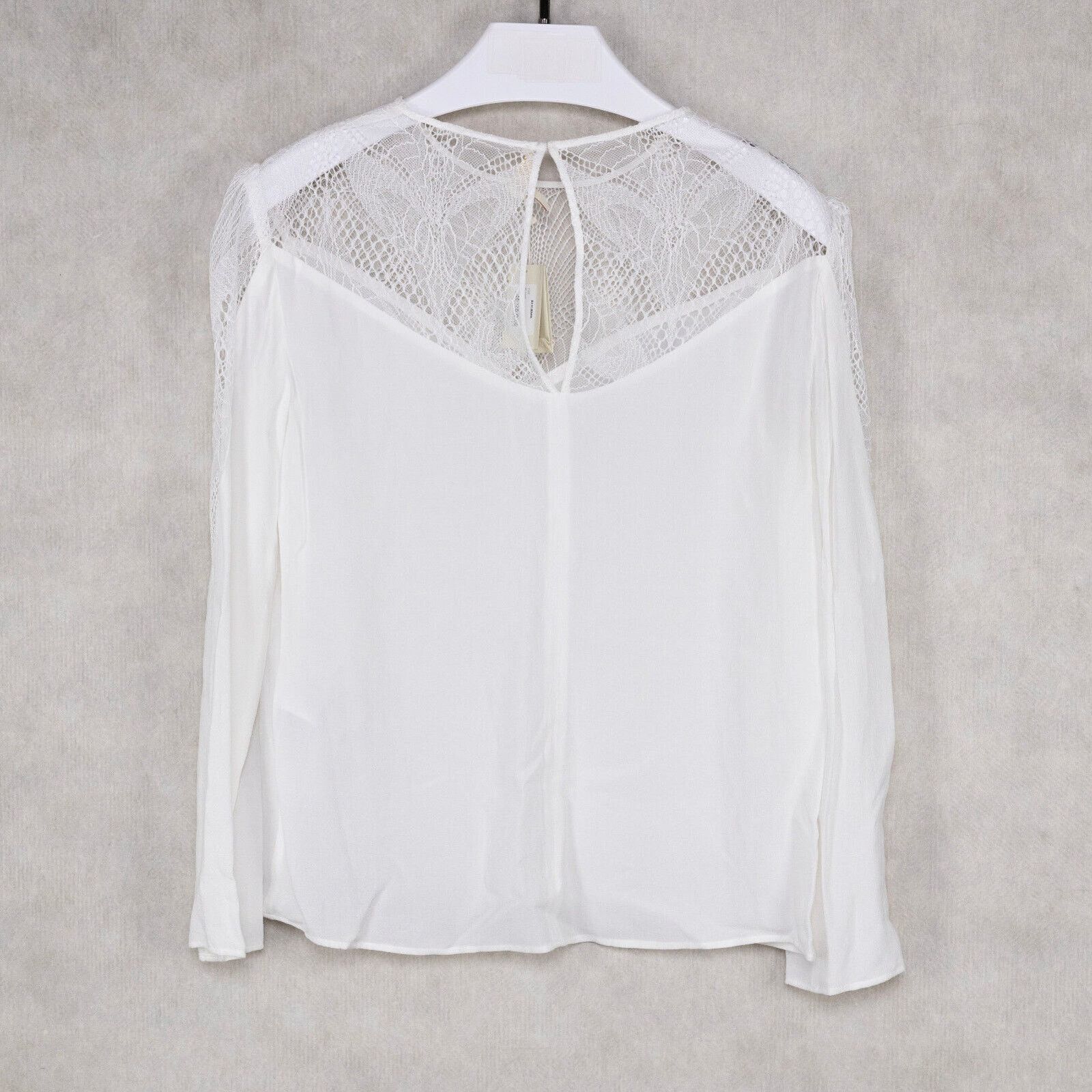 Maje Maje Women Leana Top White Size 3/L Size L / US 10 / IT 46 - 3 Thumbnail