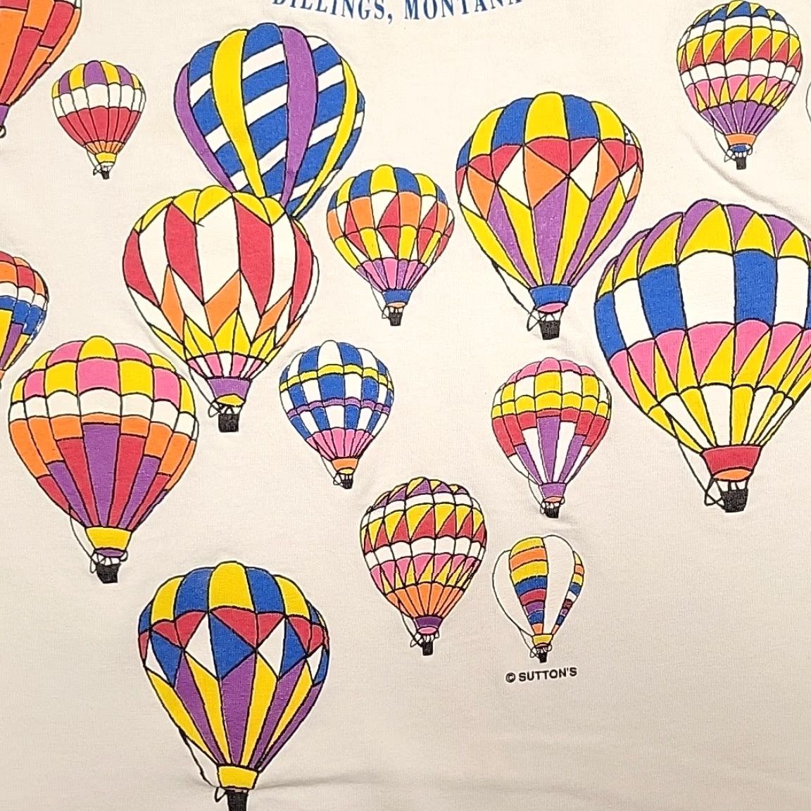 Anvil VTG Big Skyfest Shirt Womens M White Tank Top1995 Hot Air Balloon Made in USA MT Size M / US 6-8 / IT 42-44 - 5 Thumbnail