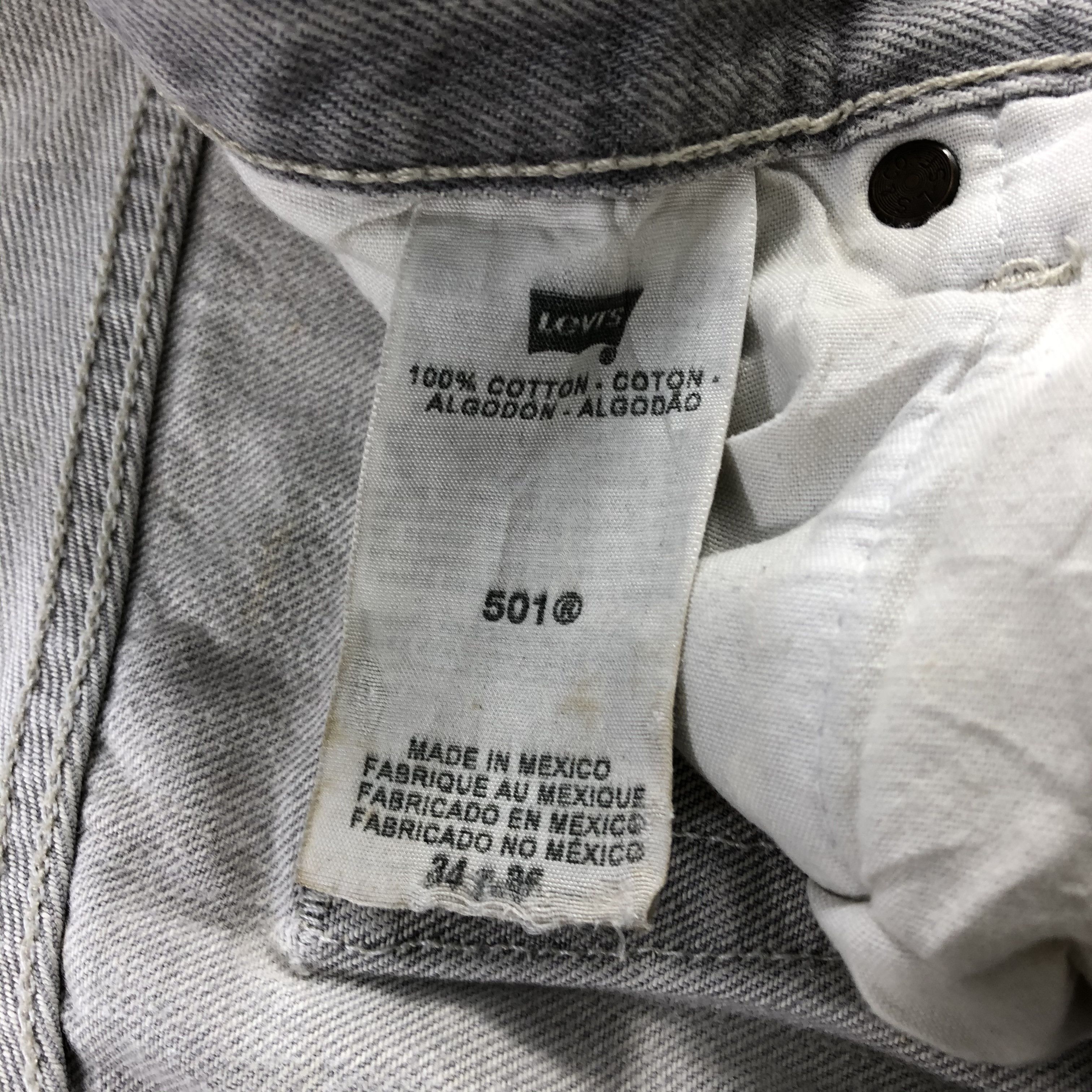 Levi's Vintage Ash Gray Levis 501 Jeans-JM2687 Size US 33 - 13 Thumbnail