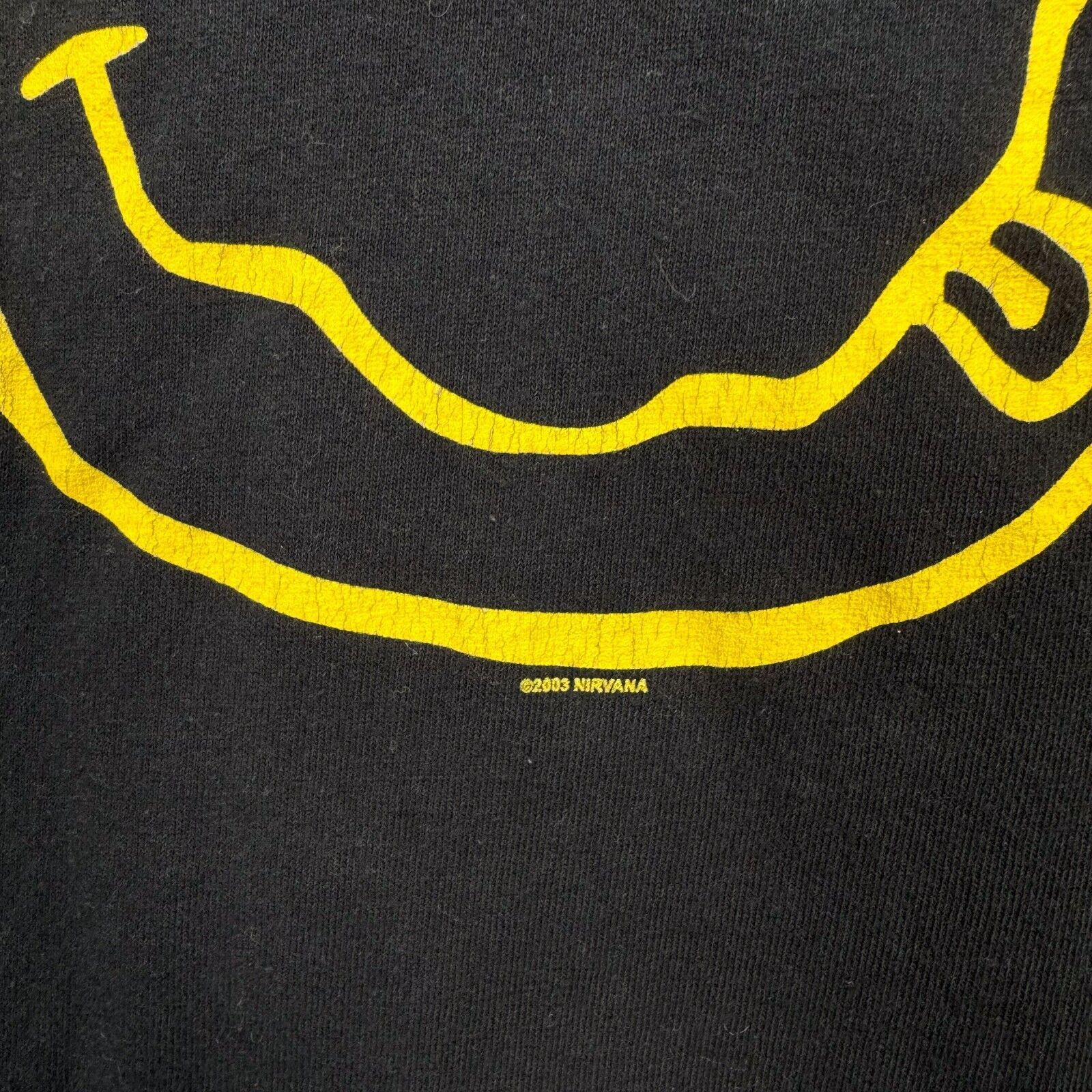 Nirvana Nirvana Smiley T-Shirt Band Grunge Song List Whores 2003 Size US XXL / EU 58 / 5 - 3 Thumbnail