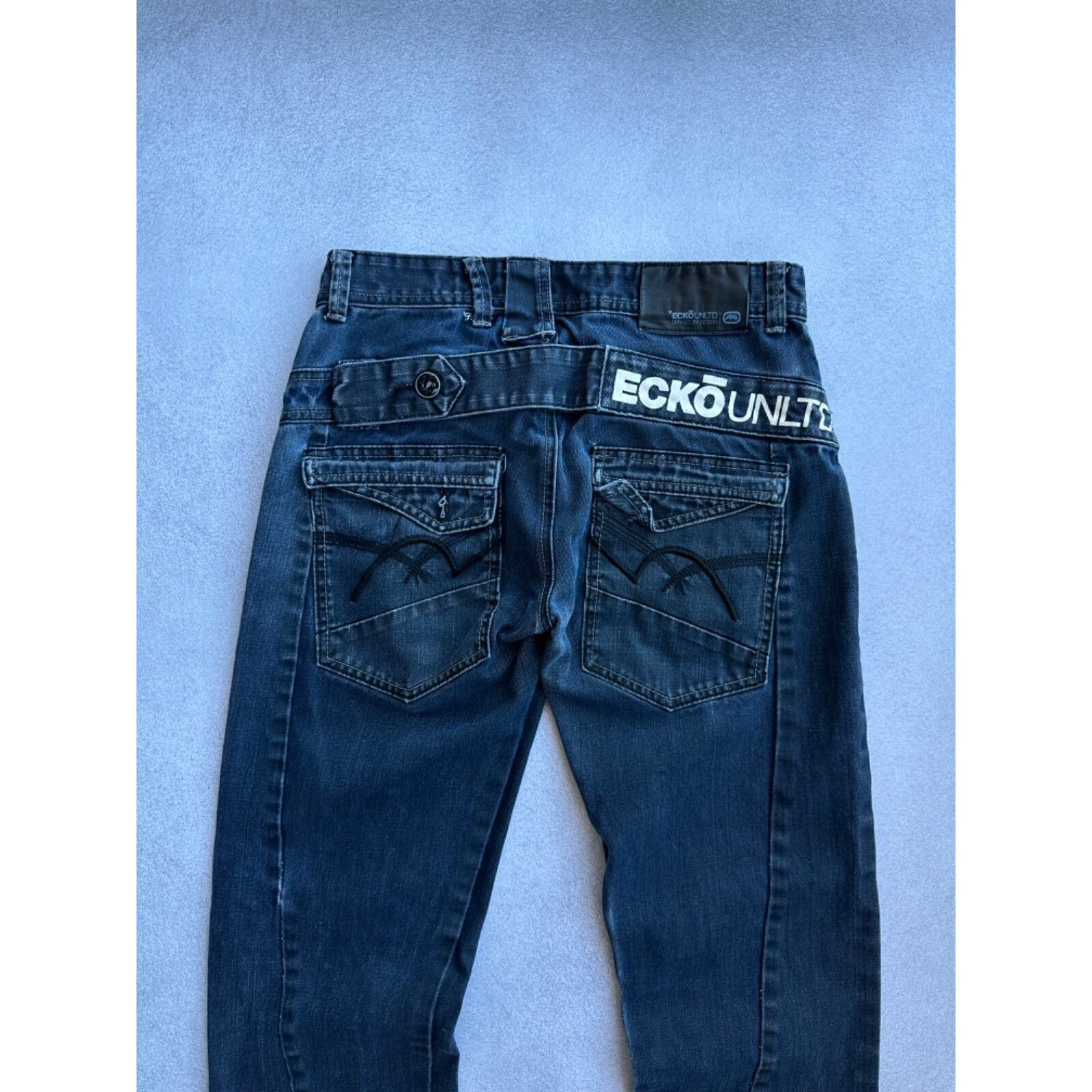 Ecko Unltd. VTG ECKo Unltd Buckle Back Japanese Jeans Size US 29 - 3 Thumbnail