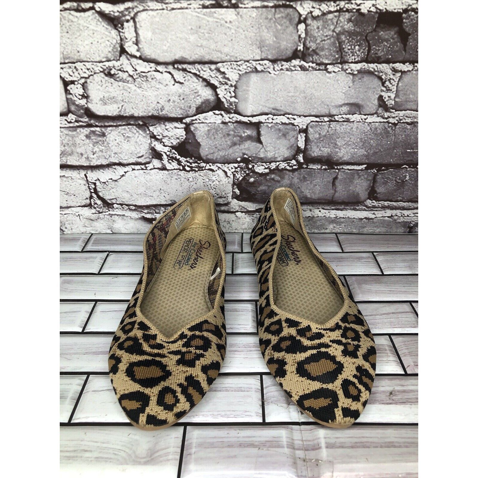 SKECHERS Skechers Air Cooled Memory Foam Leopard Textile Stretch Poin Size US 9 / IT 39 - 3 Thumbnail