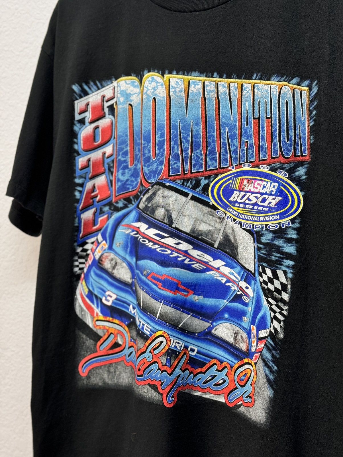 Band Tees × NASCAR × Vintage Vtg Vintage Dale Earnhardt Jr Total Domination 1998 Nascar Size US L / EU 52-54 / 3 - 3 Thumbnail