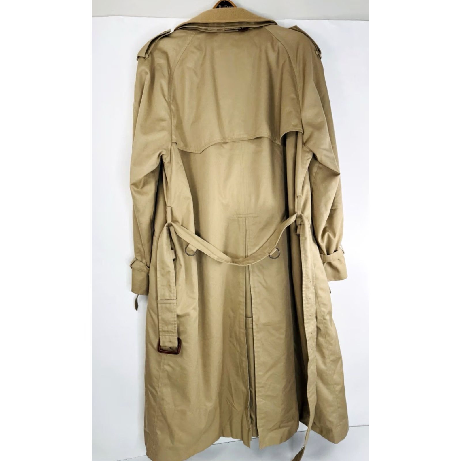 Baracuta BARACUTA Long Wool Trenchcoat Dark Light Brown Belted Overcoat - 44 Long - Baracuta Coat Mens Vintage 1940s 50s 60s Style EX Size US S / EU 44-46 / 1 - 4 Thumbnail