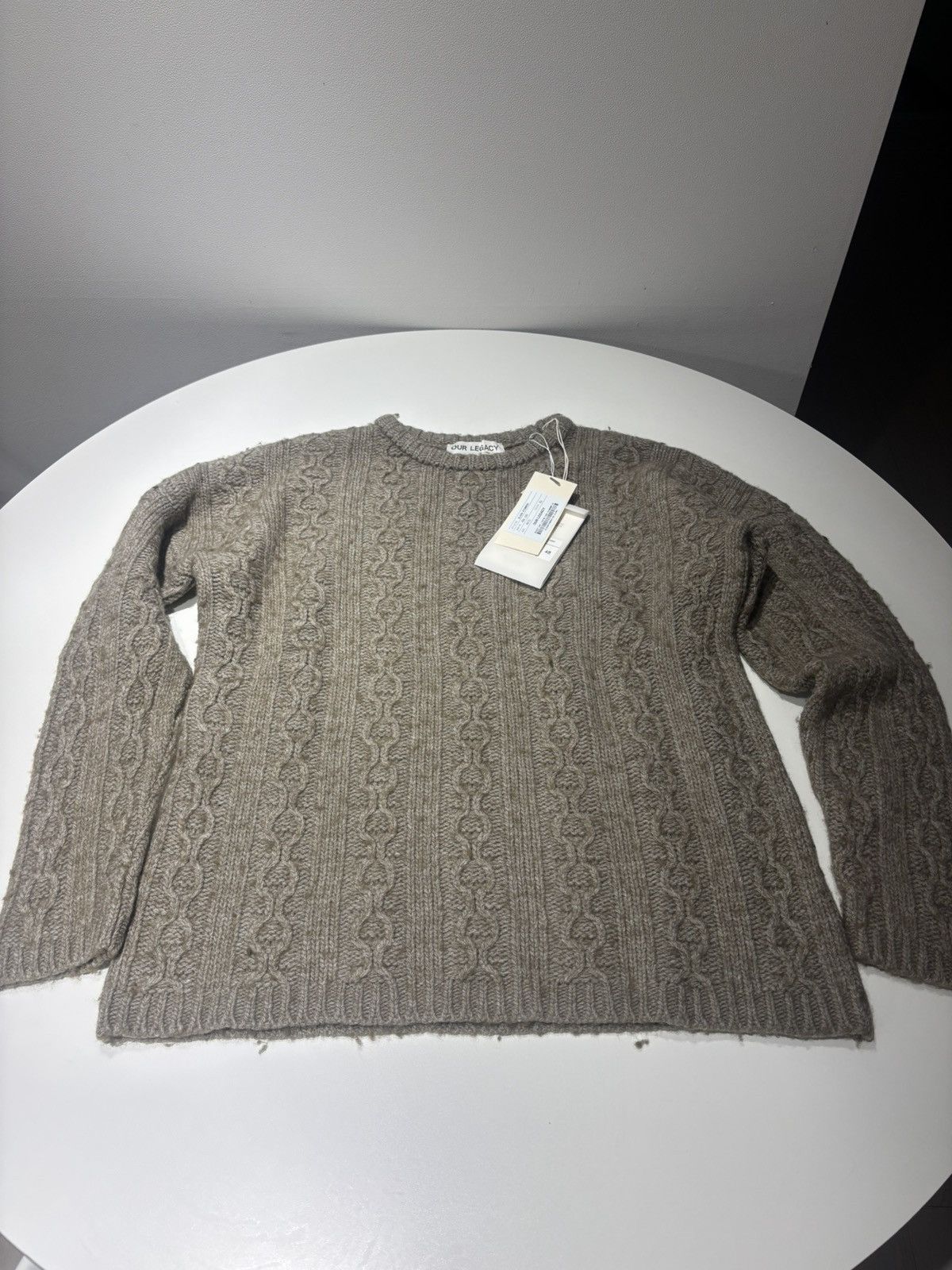 Our Legacy Our Legacy Roundneck Knit - Green/Beige Size US M / EU 48-50 / 2 - 6 Thumbnail