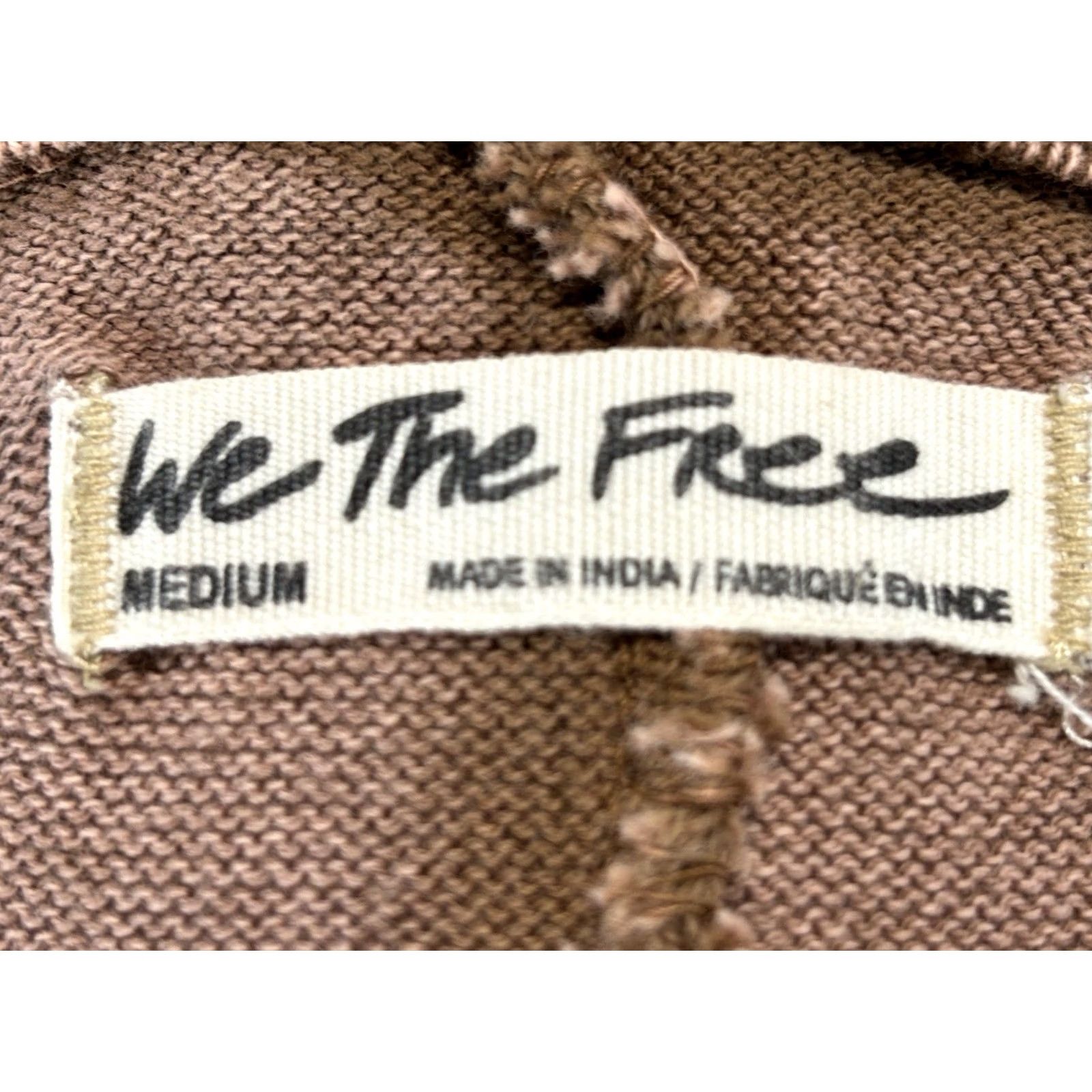 Free People Free People We The Free Free Spirit Henley Tunic Boho Embroider Top Oversized M Brown/pink Geometric Casual Sleeve Mens Women Girls Size M / US 6-8 / IT 42-44 - 7 Thumbnail