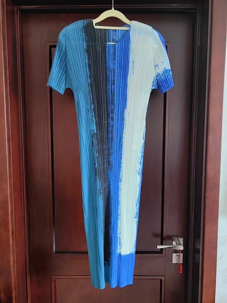 Issey Miyake Issey Miyake July Short Sleeve Dress- dmc Size US 30 / EU 46 - 1 Thumbnail