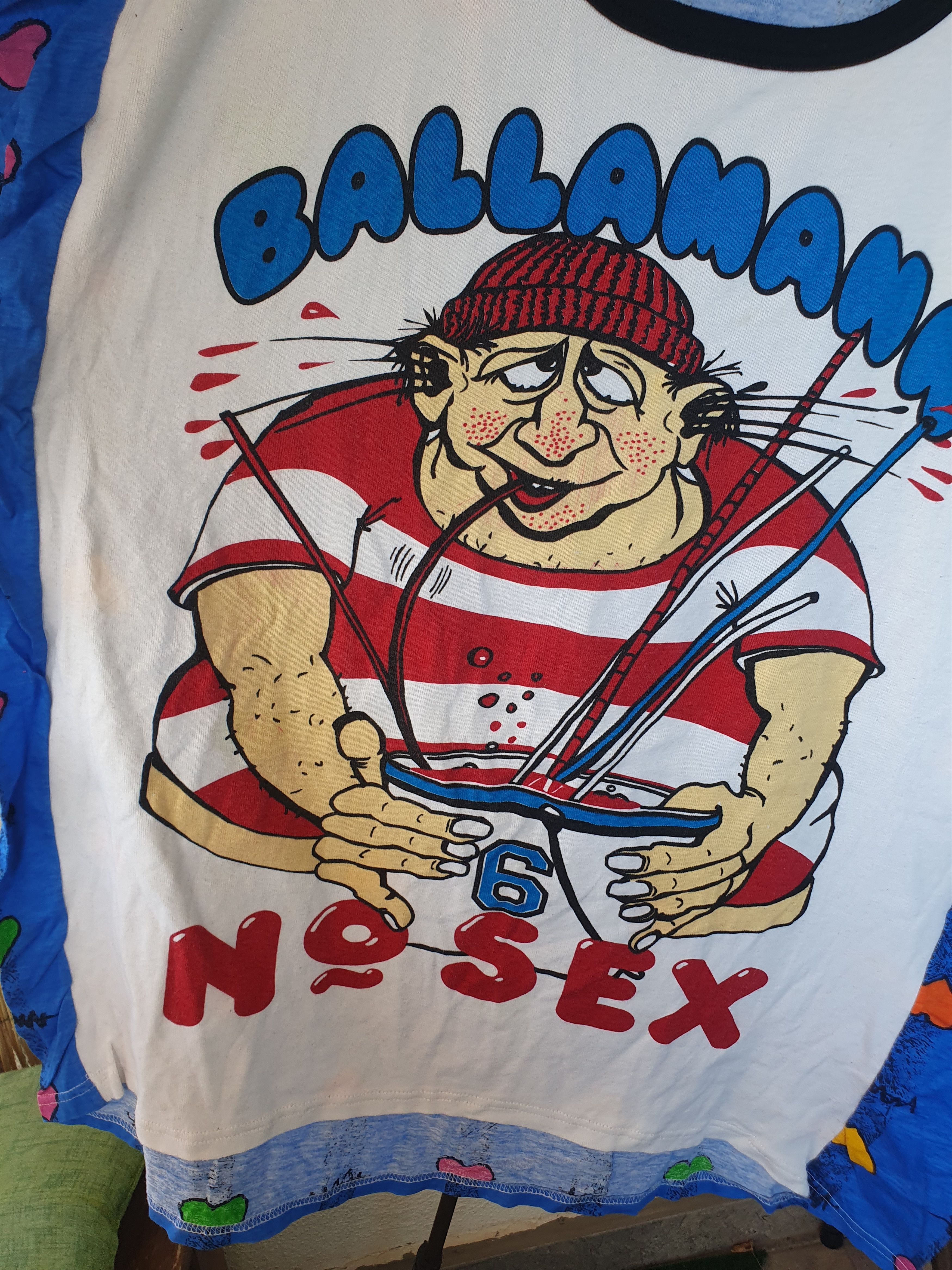 Vintage Ballamann No Sex Pop Art Vintage AOP t-shirt sz XXL Size US XXL / EU 58 / 5 - 7 Thumbnail