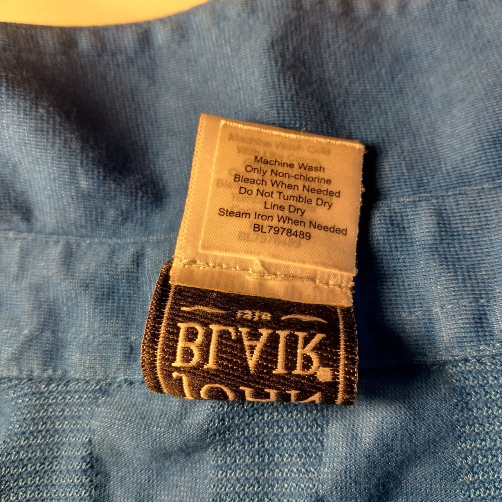 Blair VINTAGE John Blair Polo Shirt Large Royal Blue Stripe Knit Collared Pullover Men L Blue Golf Business Casual 90s Grandpacore Mens Size US L / EU 52-54 / 3 - 7 Thumbnail