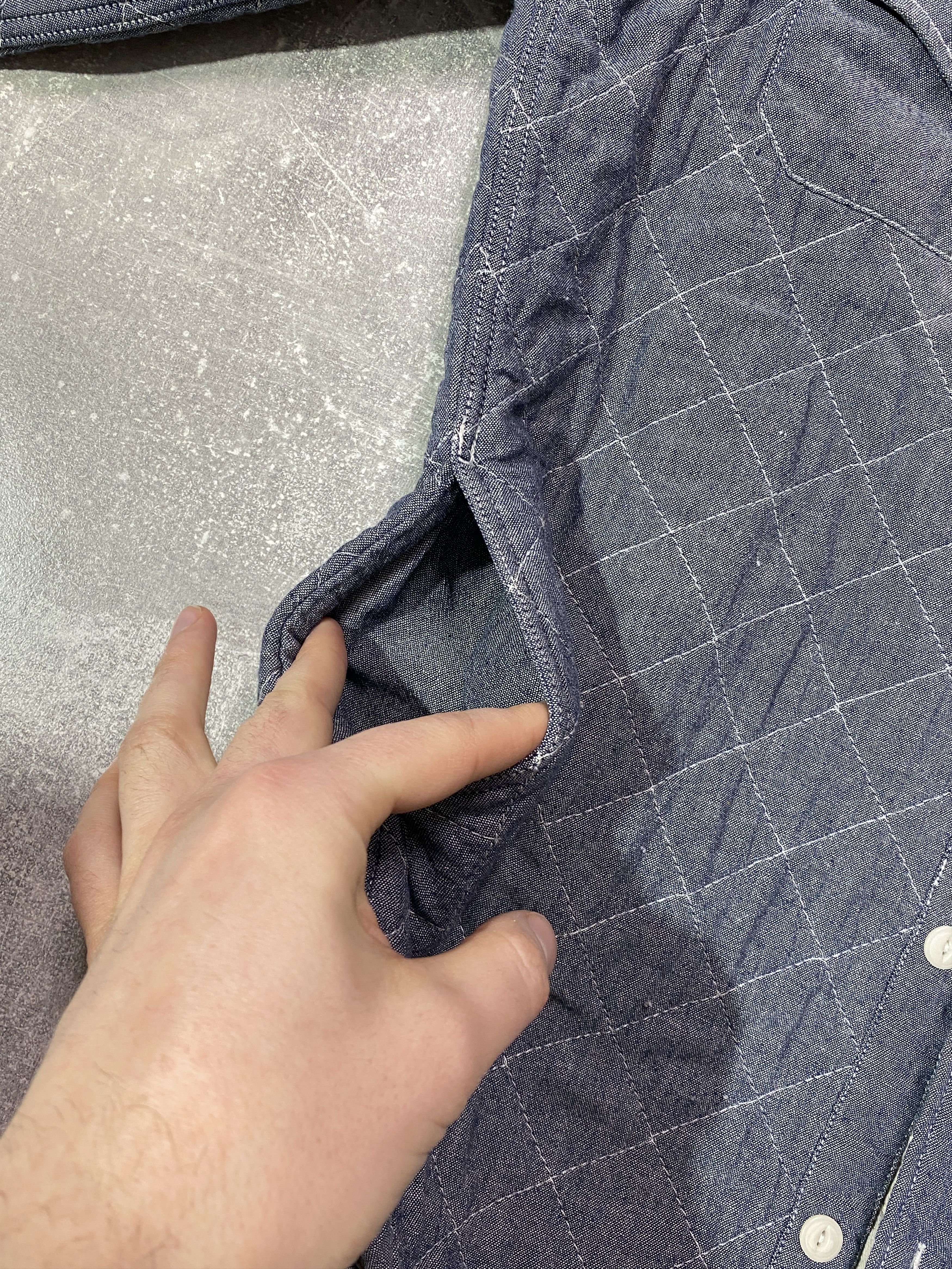 Allsaints Vintage Y2K Allsaints Sun Faded Denim Overshirt Size US S / EU 44-46 / 1 - 13 Thumbnail