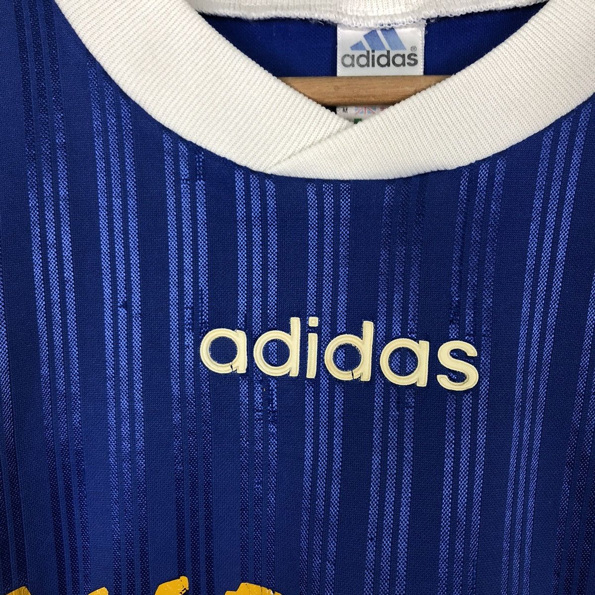 Adidas 🔥Vintage Adidas Made in England Jersey Shodai Team Soccer Size US M / EU 48-50 / 2 - 10 Thumbnail