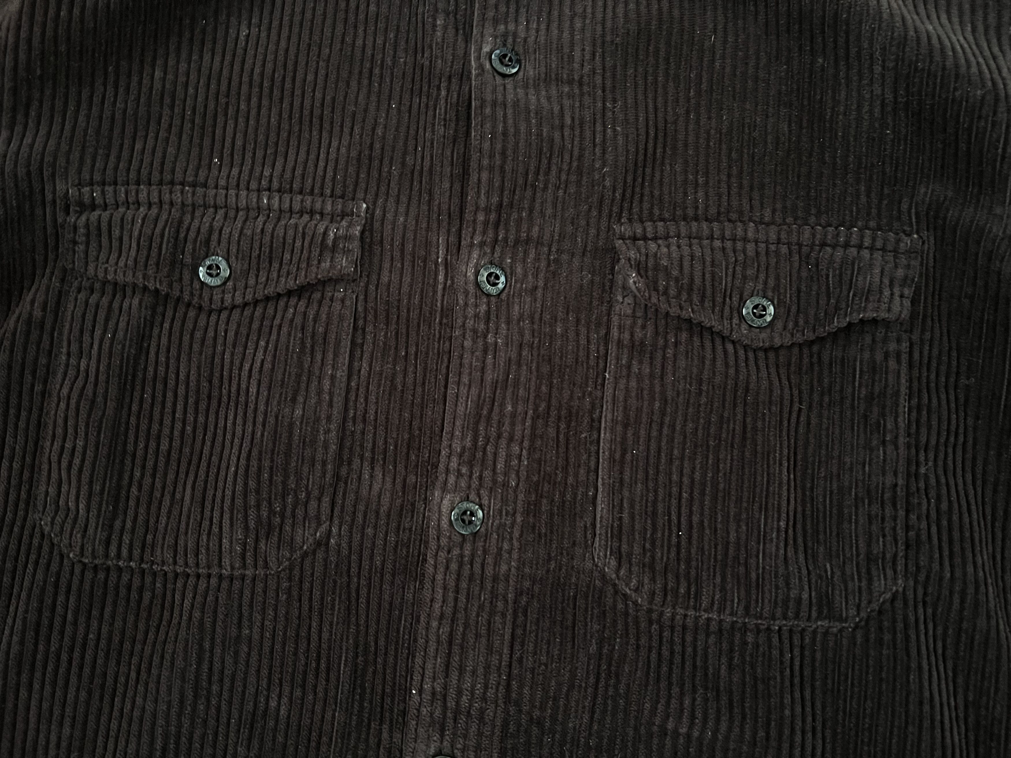 Stone Island Stone Island Brown Cotton Corduroy Overshirt Jacket Size US XXL / EU 58 / 5 - 3 Thumbnail