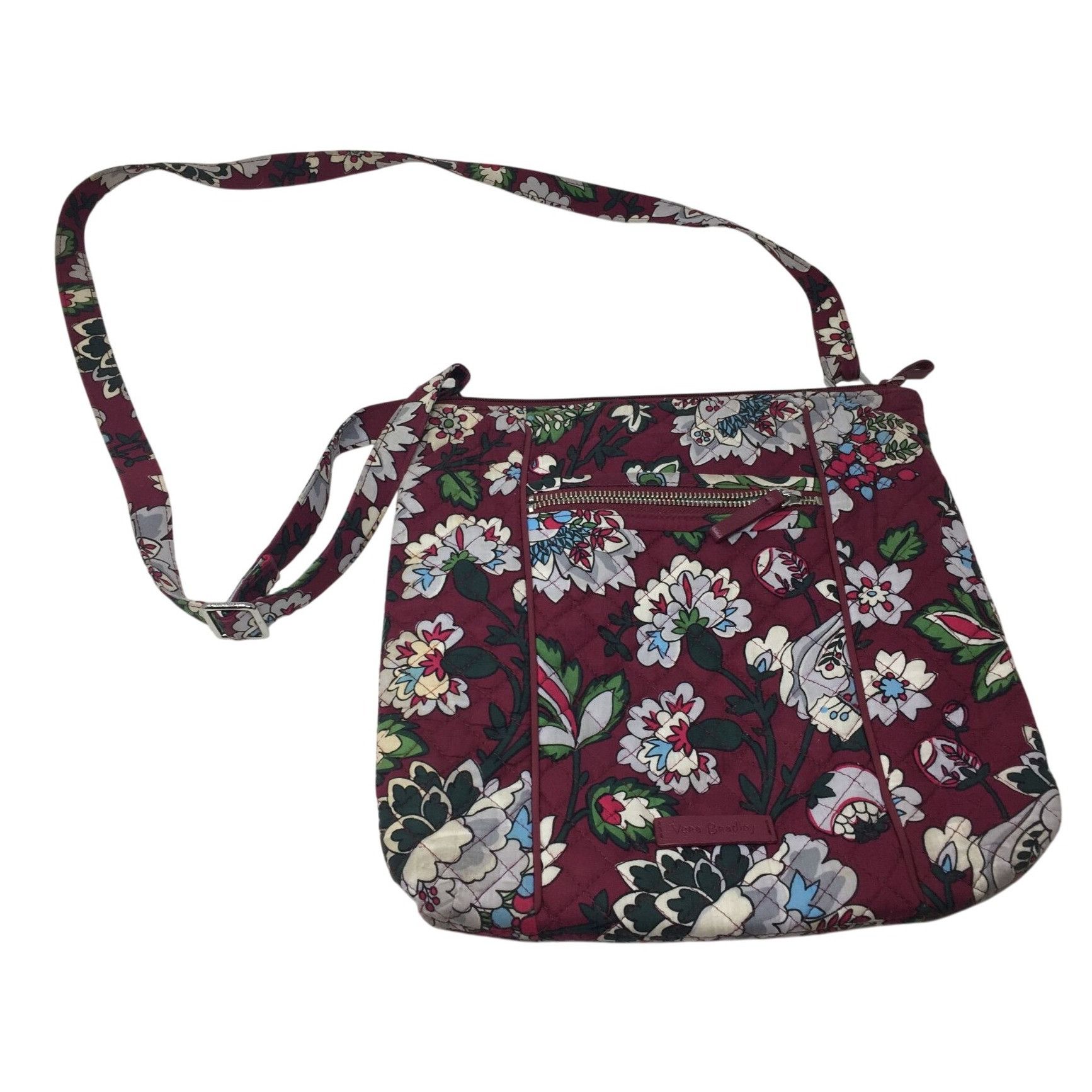 Vera Bradley Women's Vera Bradley Bordeaux Blooms Crossbody Quilted Purse Size ONE SIZE - 1 Thumbnail