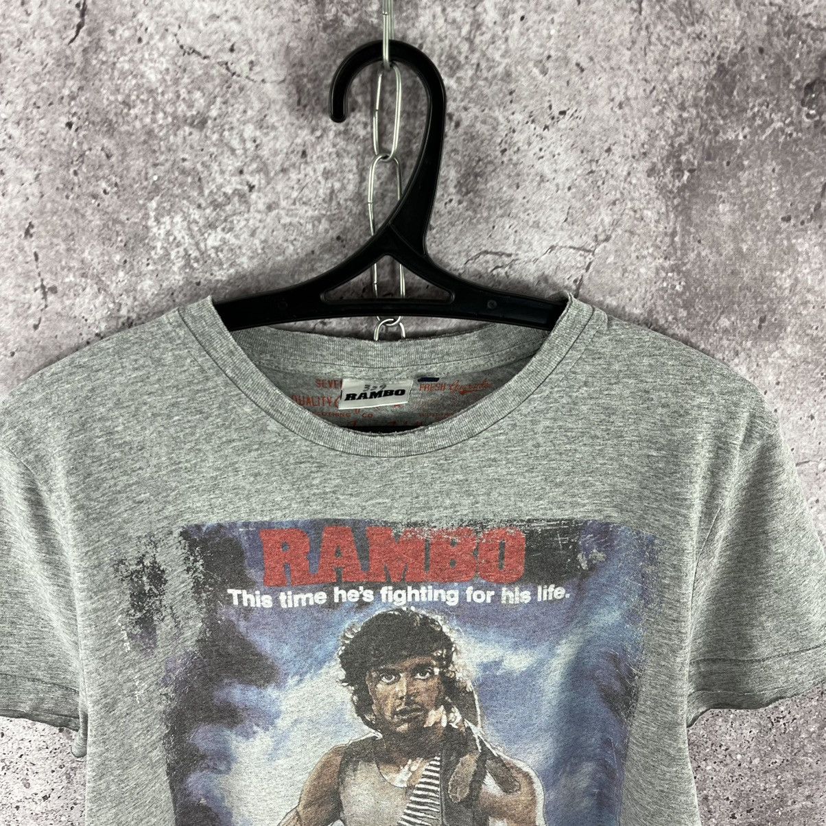 Vintage Rambo First Blood Vintage Tee Big Logo Grey Size M Size US M / EU 48-50 / 2 - 2 Thumbnail