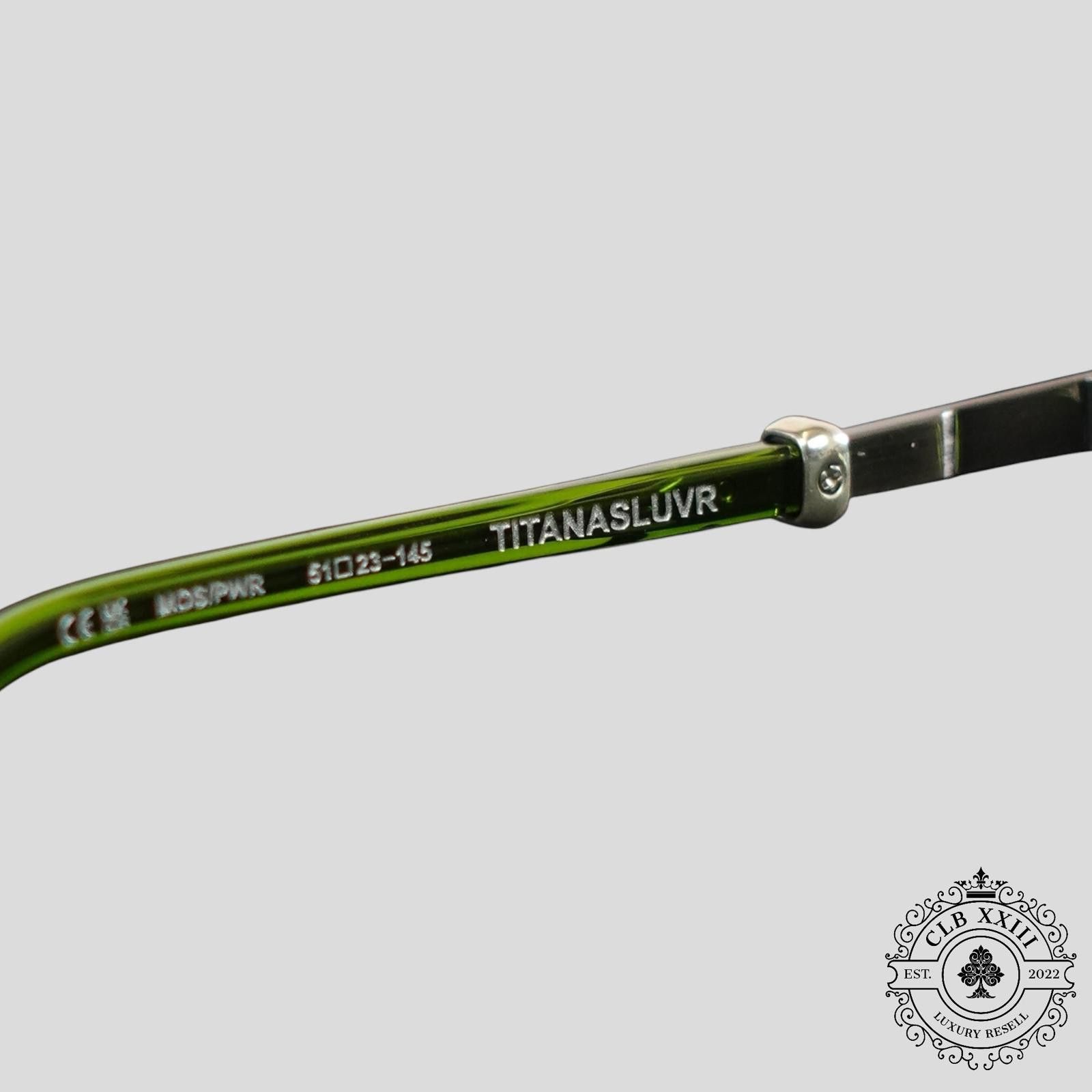 Chrome Hearts Chrome Hearts Tittansluvr Glasses in Green Size ONE SIZE - 5 Thumbnail