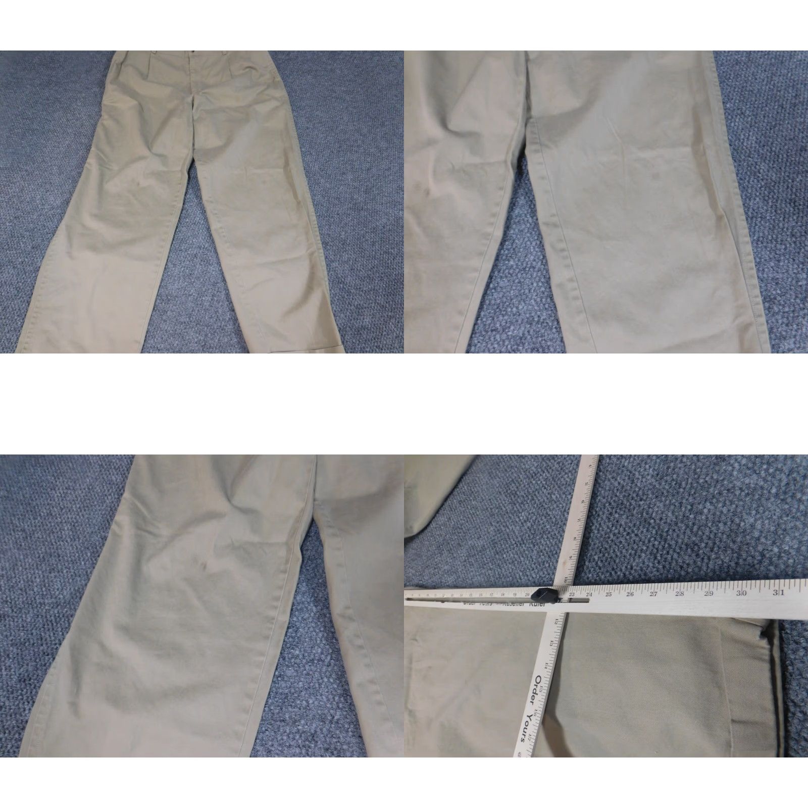 Nautica Nautica Pants 37x30 Beige Straight Regular Chino Classic Men Pants Regular Beige Cotton Flat Front Zip Pockets 37 Inseam 30 Modern Vintage: No Size US 37 - 8 Thumbnail