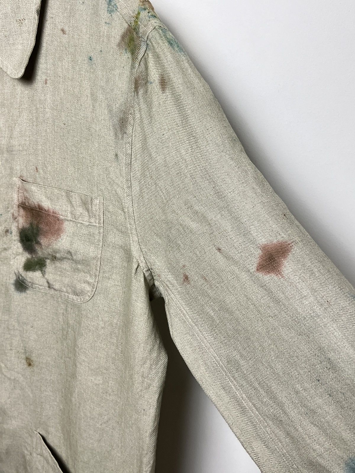 Kenzo kenzo custom tie dye y2k painters work/chore linen jacket Size US M / EU 48-50 / 2 - 6 Thumbnail