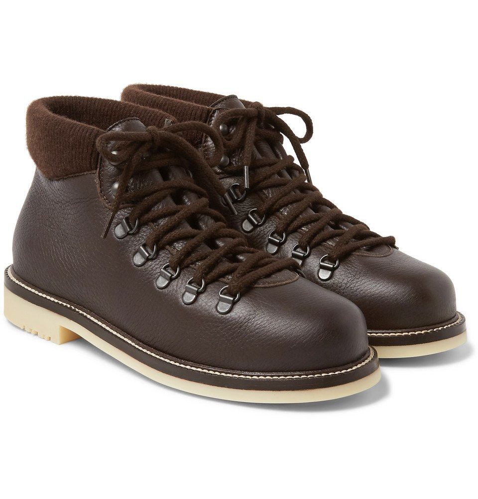 Loro Piana o1loc1c0126 Laax Full-Grain Leather Boots in Brown Size US 8 / EU 41 - 6 Thumbnail