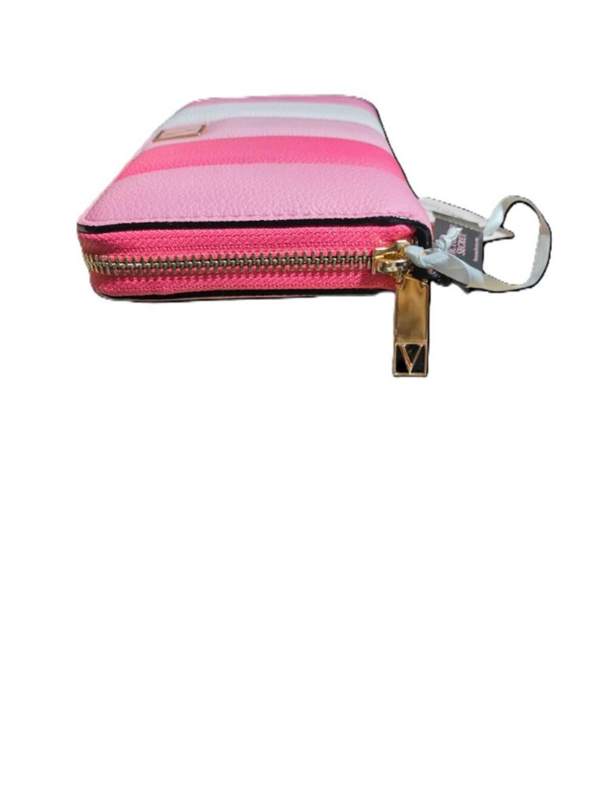 Other Victoria Secret Pink & White Striped Zip Around Wallet Size ONE SIZE - 4 Thumbnail