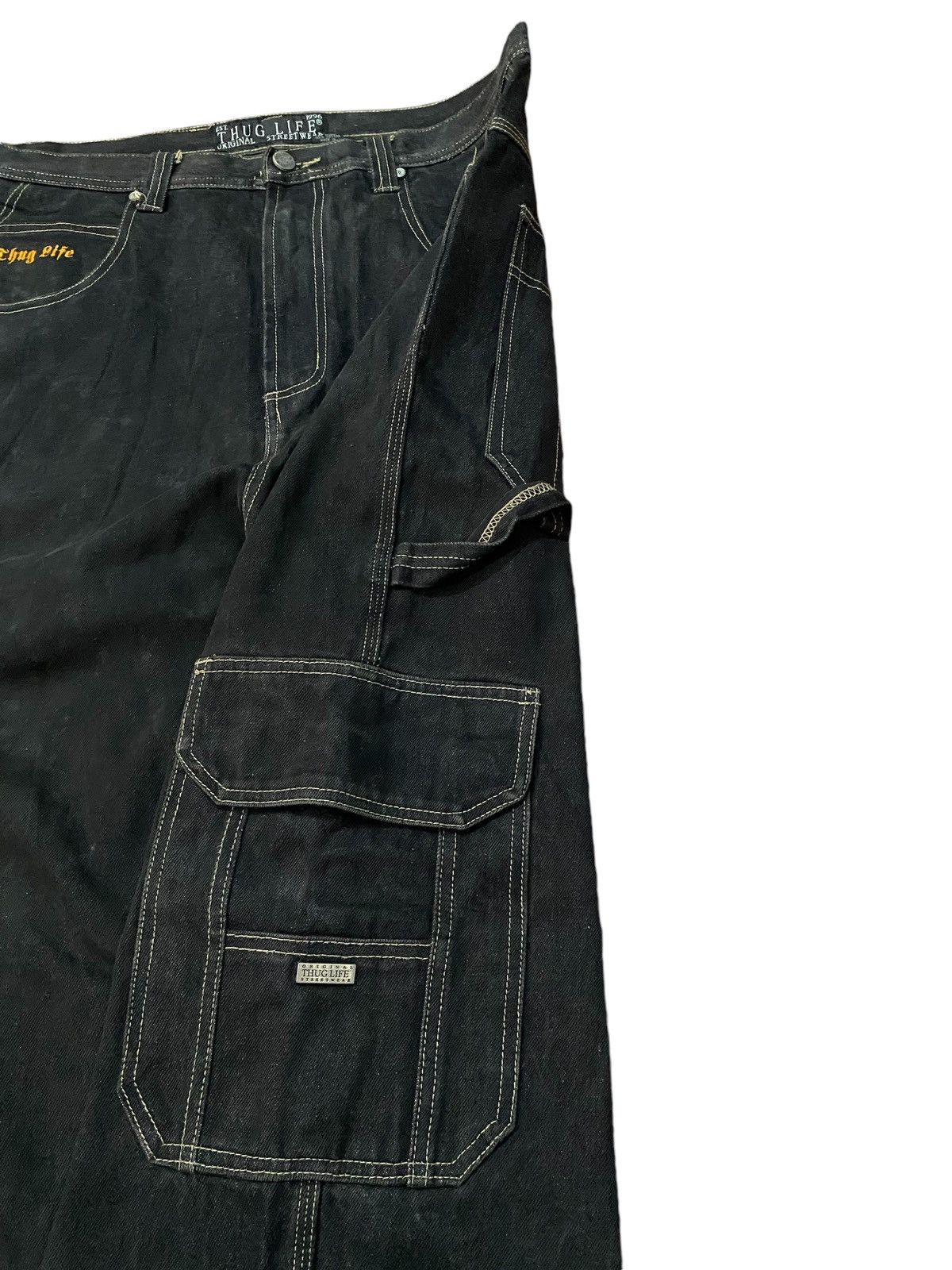 JNCO Vintage Thug Life Denim Jorts Pants Size US 36 / EU 52 - 7 Thumbnail