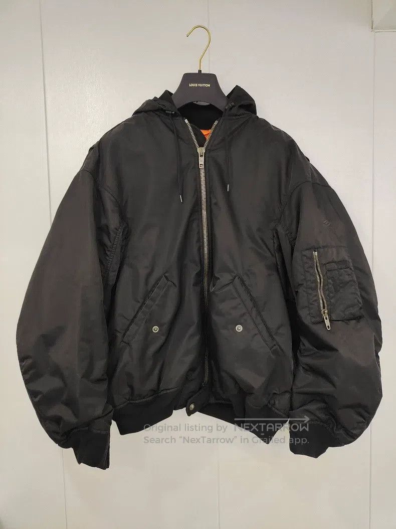 Balenciaga Balenciaga Hooded Zip-Up Pilot Jacket Size US S / EU 44-46 / 1 - 1 Thumbnail