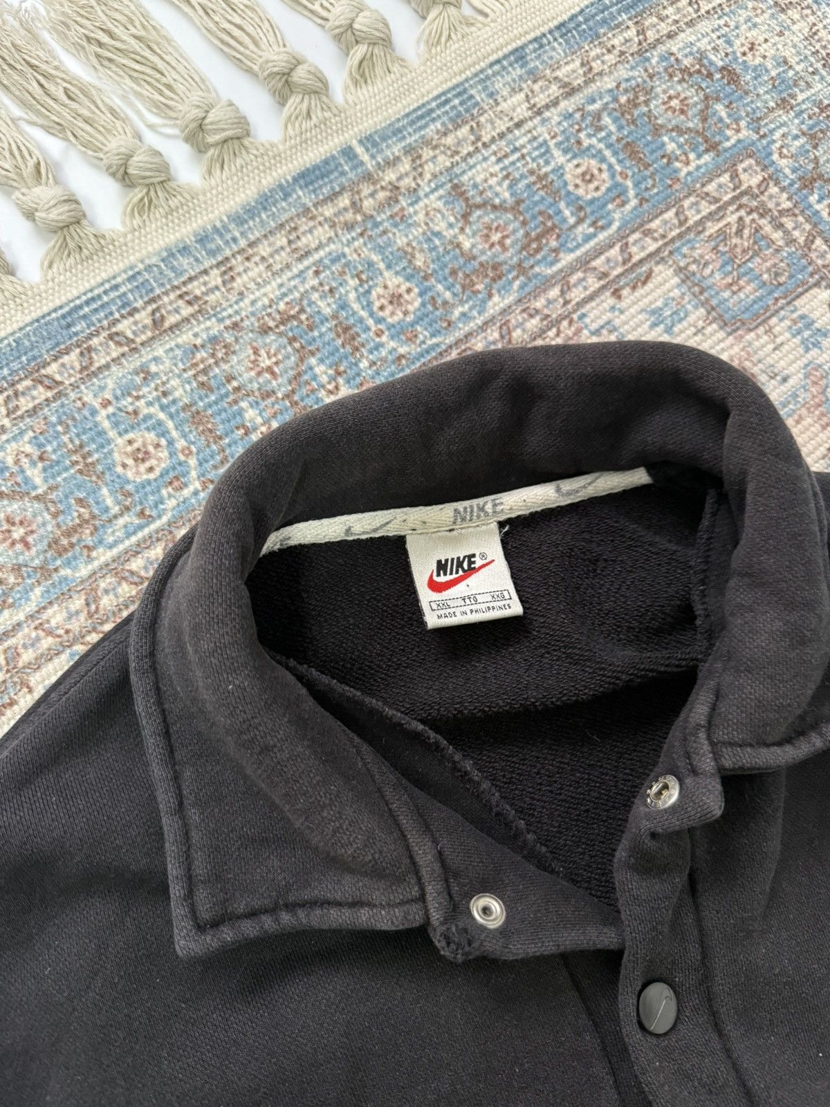 Nike Vintage 90s Nike Y2K Drill Sweatshirt Size US XXL / EU 58 / 5 - 4 Thumbnail