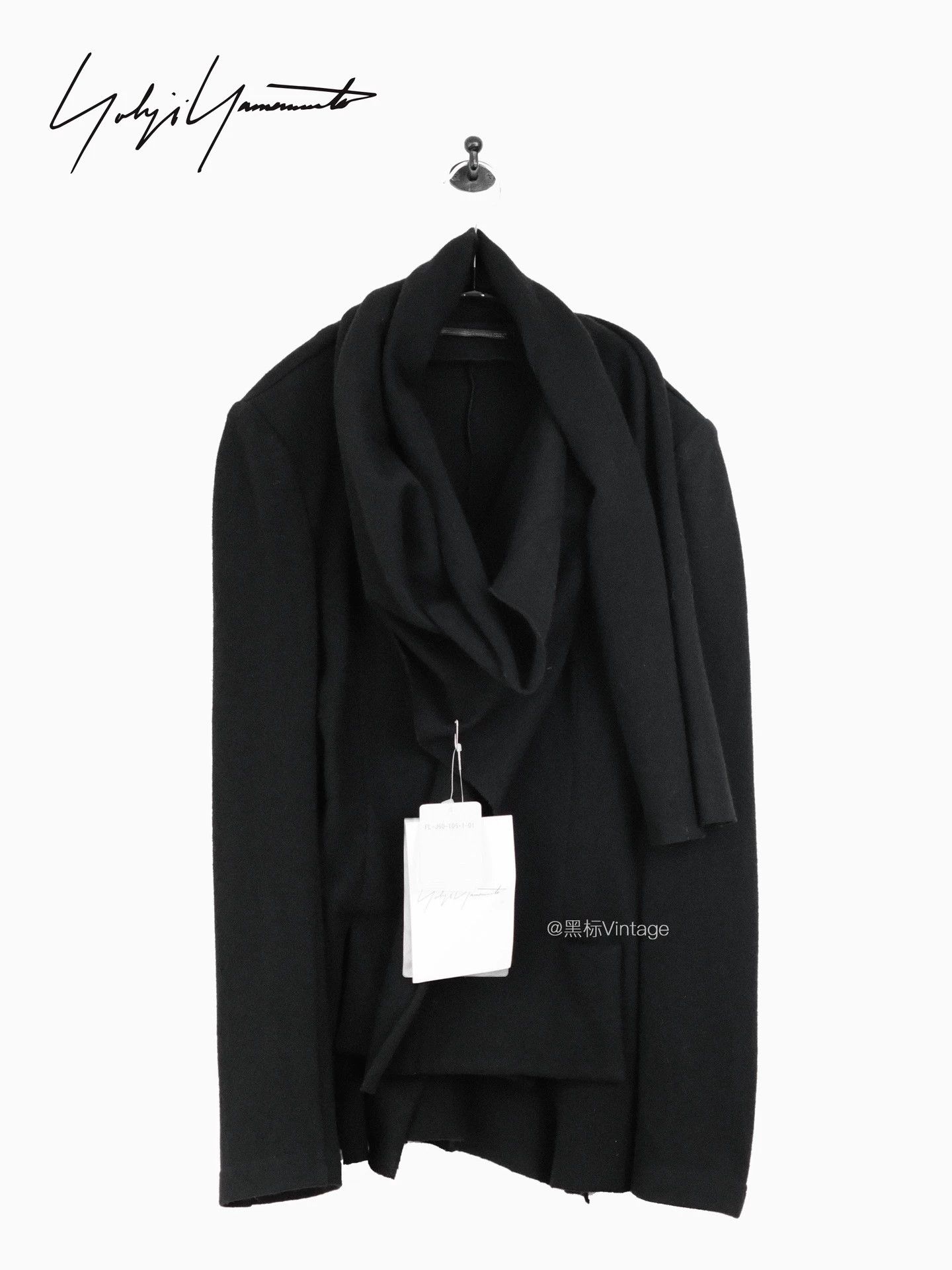 Yohji Yamamoto Yohji Yamamoto 25aw Scarf Collar Wool Jacket Women Size S / US 4 / IT 40 - 1 Thumbnail