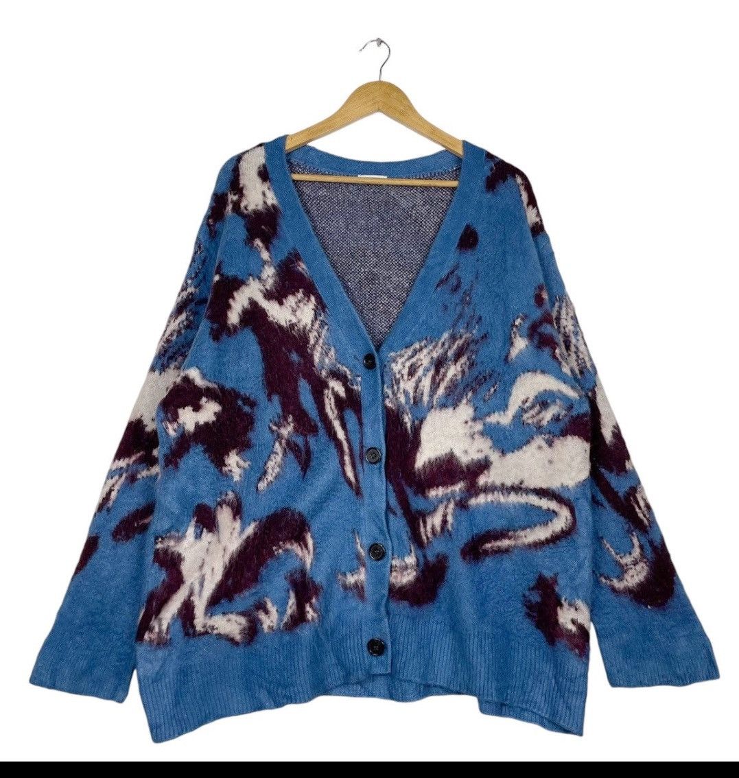 Designer × Japanese Brand × LOWRYS FARM 💥LAWRYS FARM POP ART KNIT CARDIGAN Size US XL / EU 56 / 4 - 1 Thumbnail