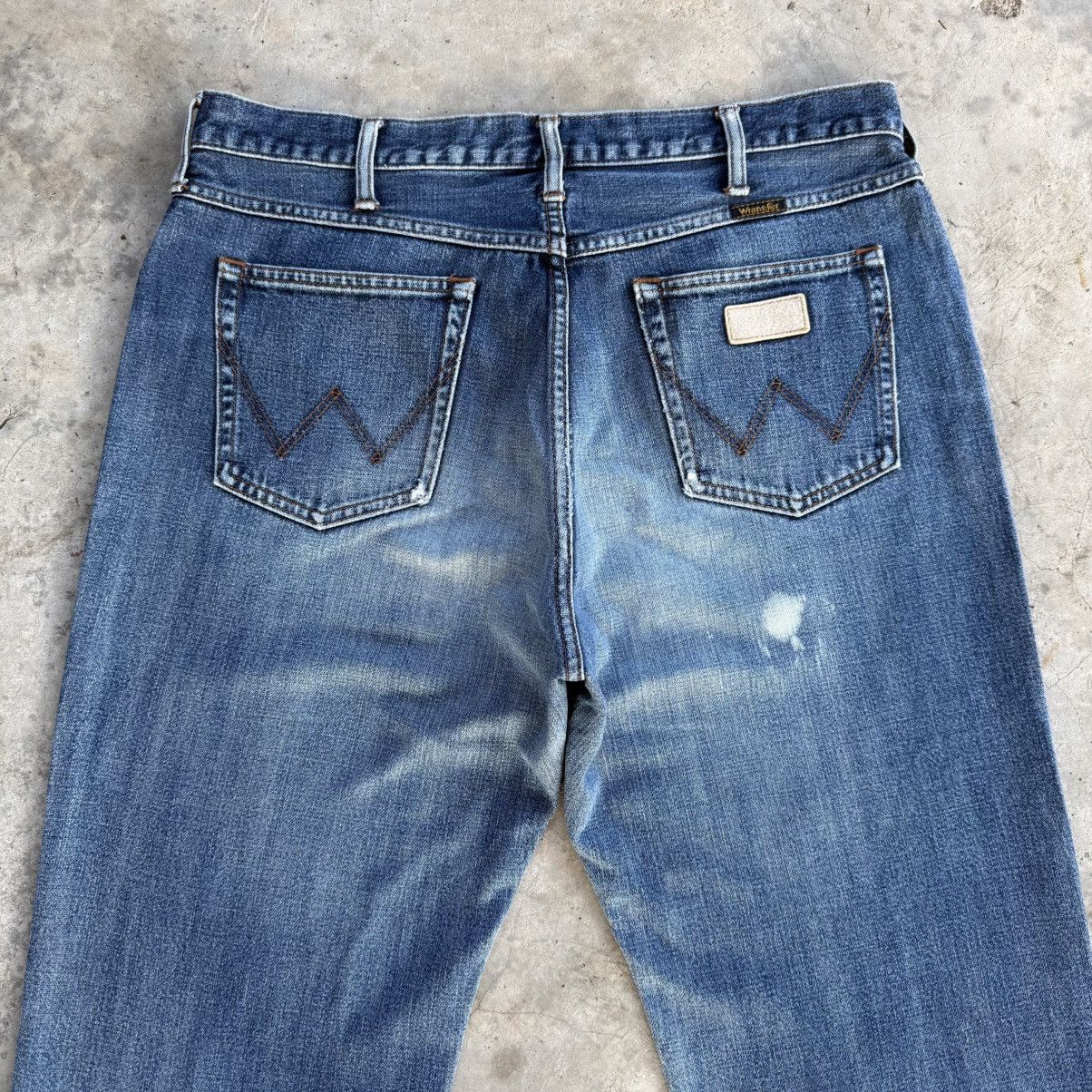 Wrangler W36x31.5 Vintage Wrangler Faded Mud Wash Denim Jean pants Size US 36 / EU 52 - 10 Thumbnail